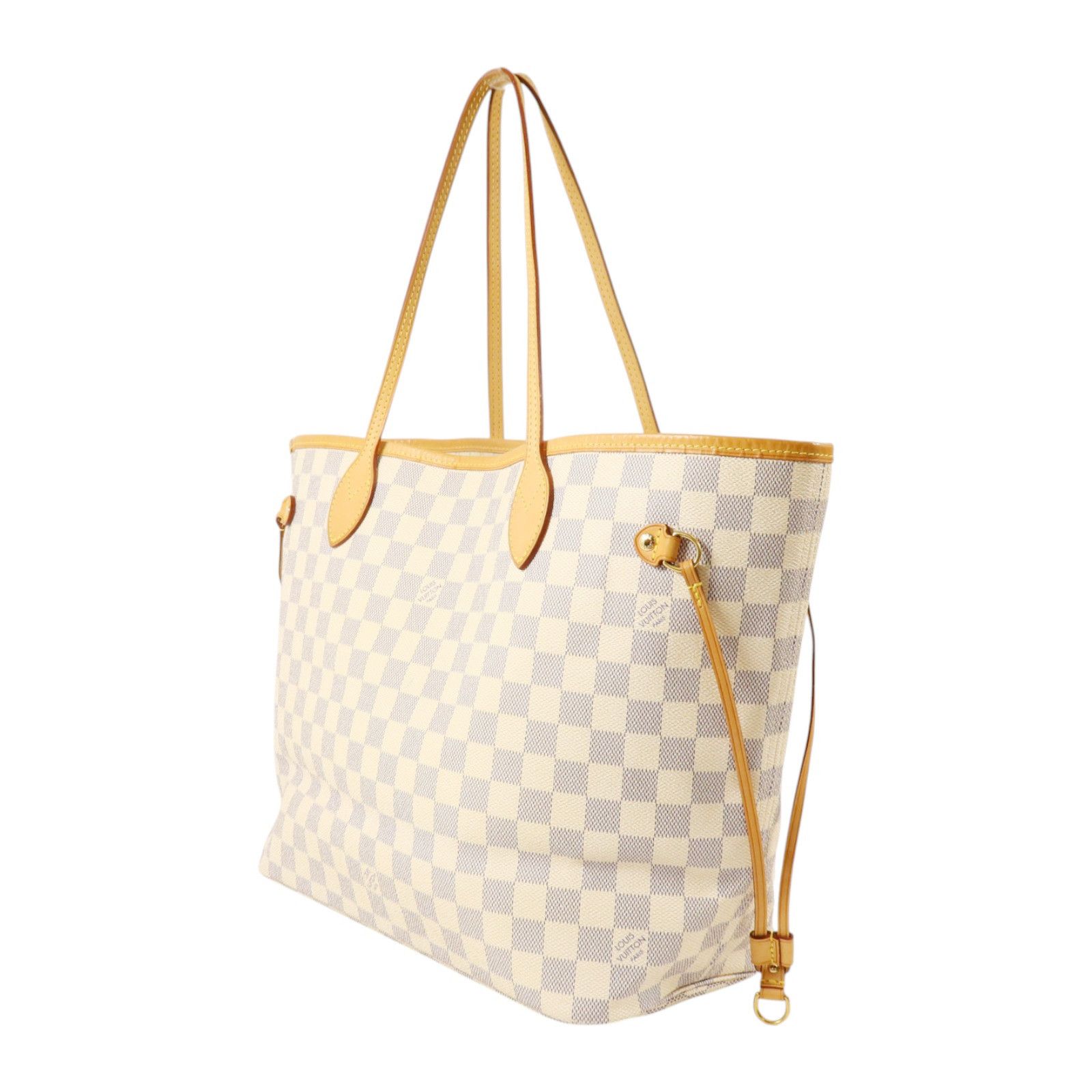 Neverfull Mm Gold Shoulder Bag White Tote Bag N 40604 — view 3