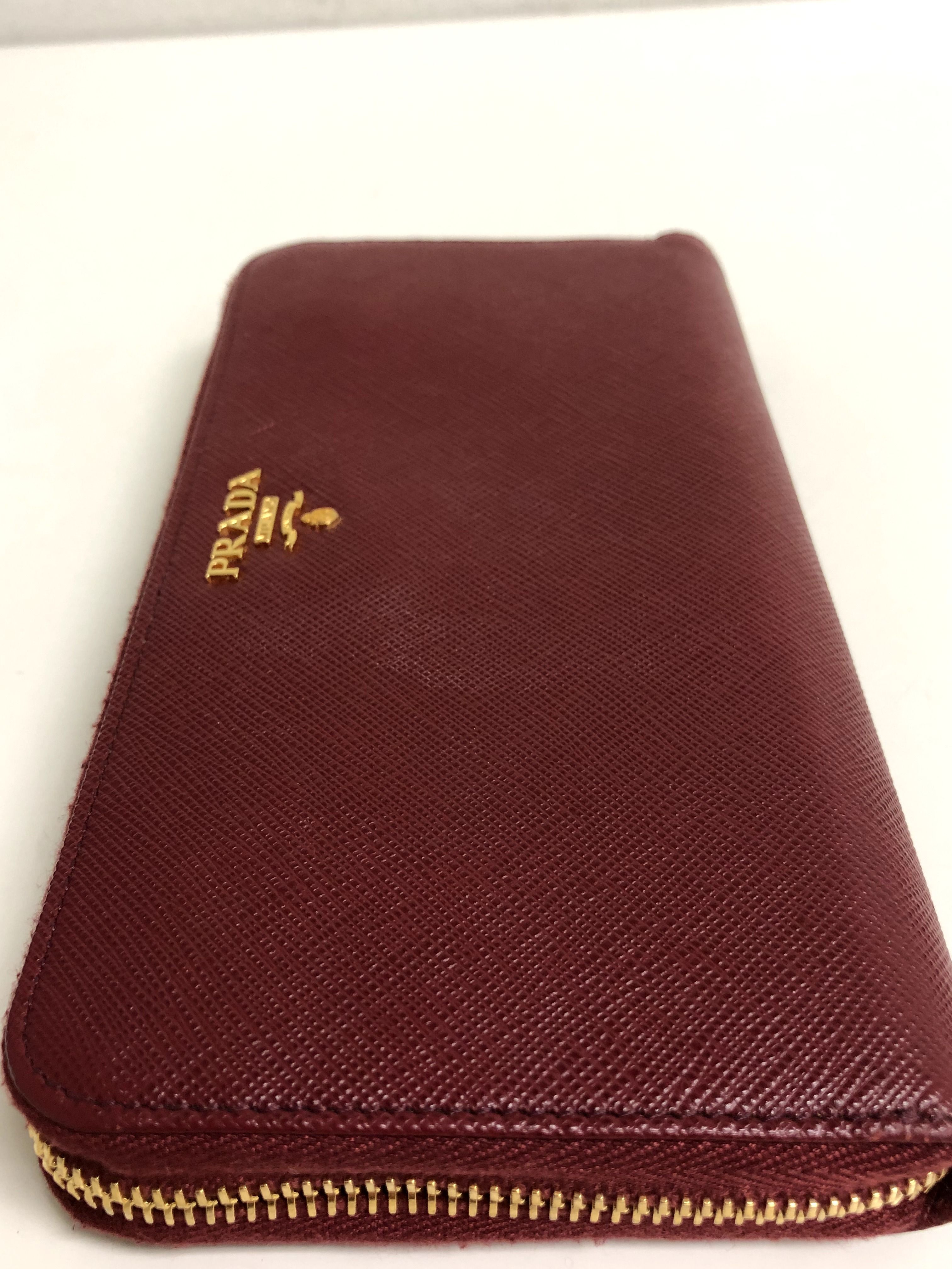 Long Zip Wallet, Saffiano — view 3