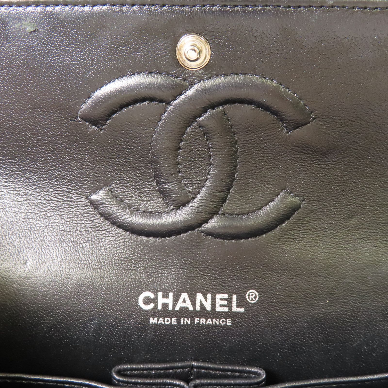 Medium Classic Double Flap, Patent Calf Quilted — view 13