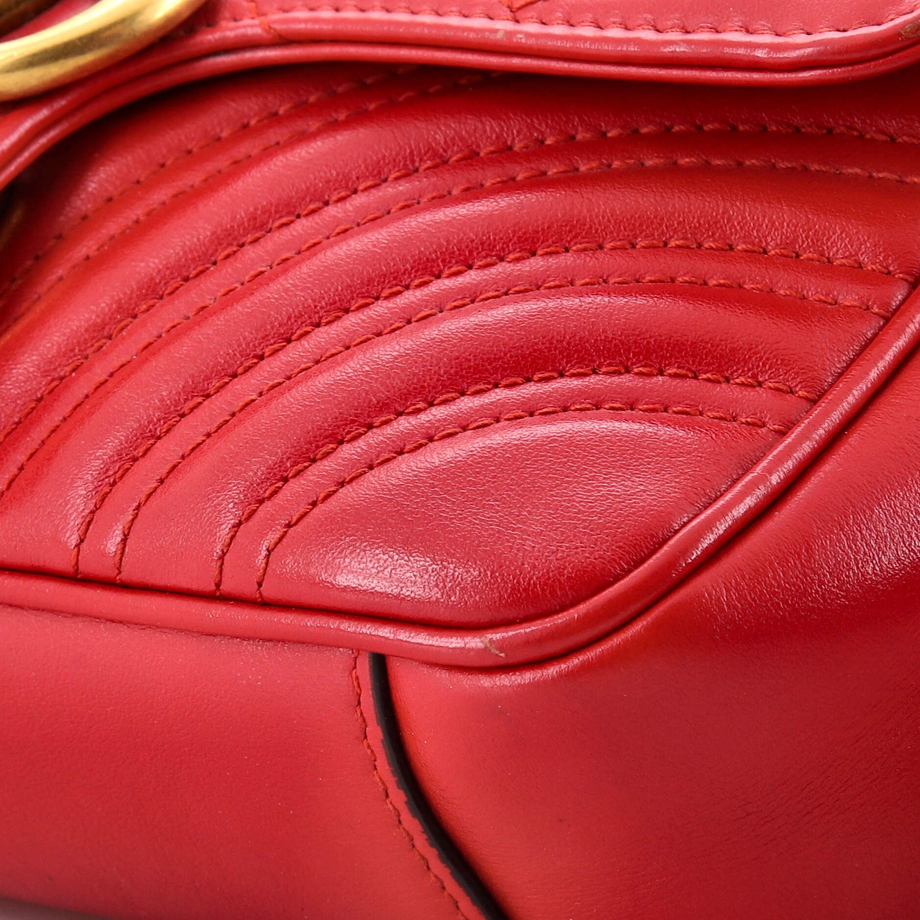 Gg Marmont Flap Bag Matelasse Leather Mini — view 6