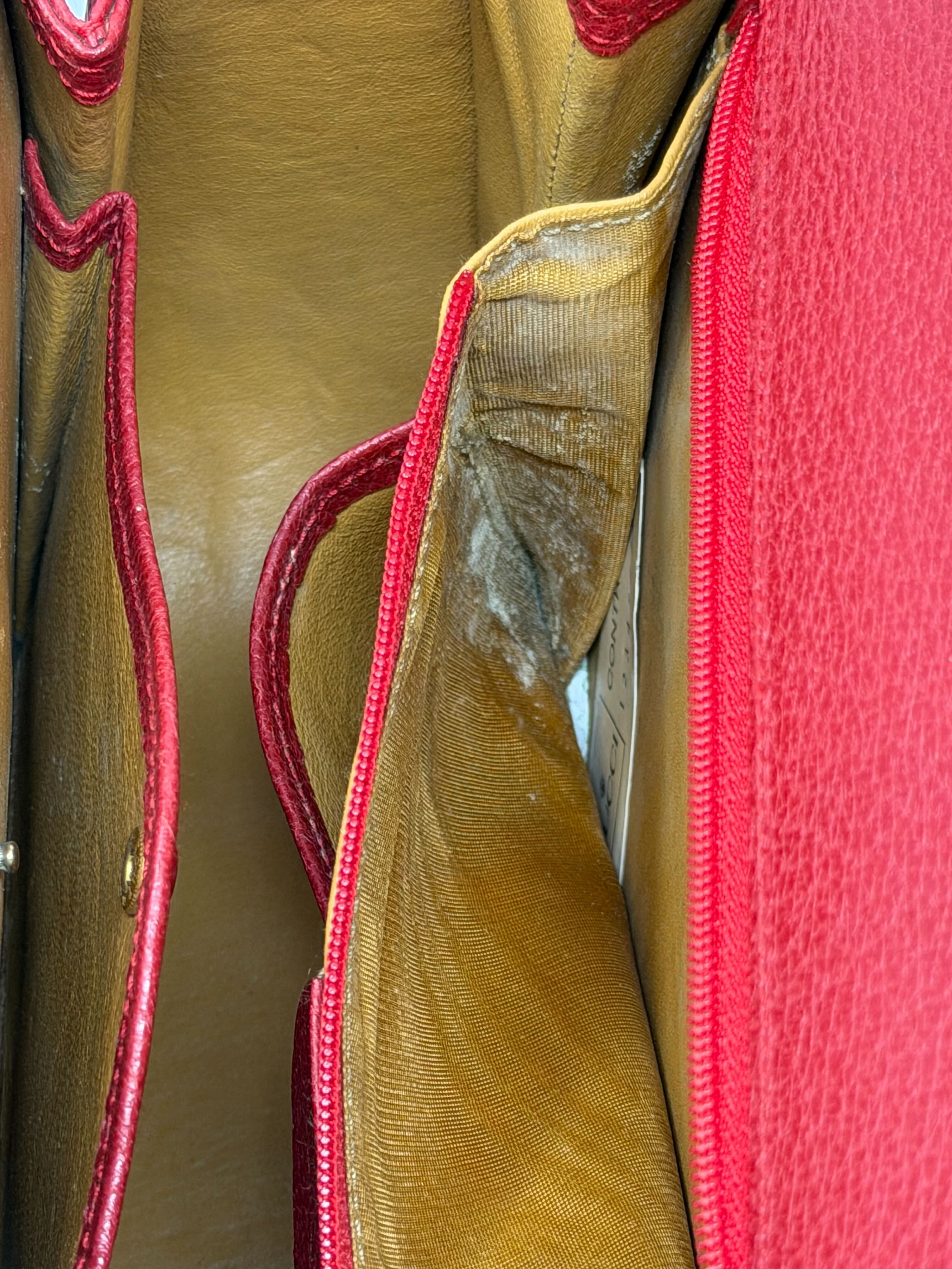 Bamboo Top Handle Handbag, Grained Calf — view 8