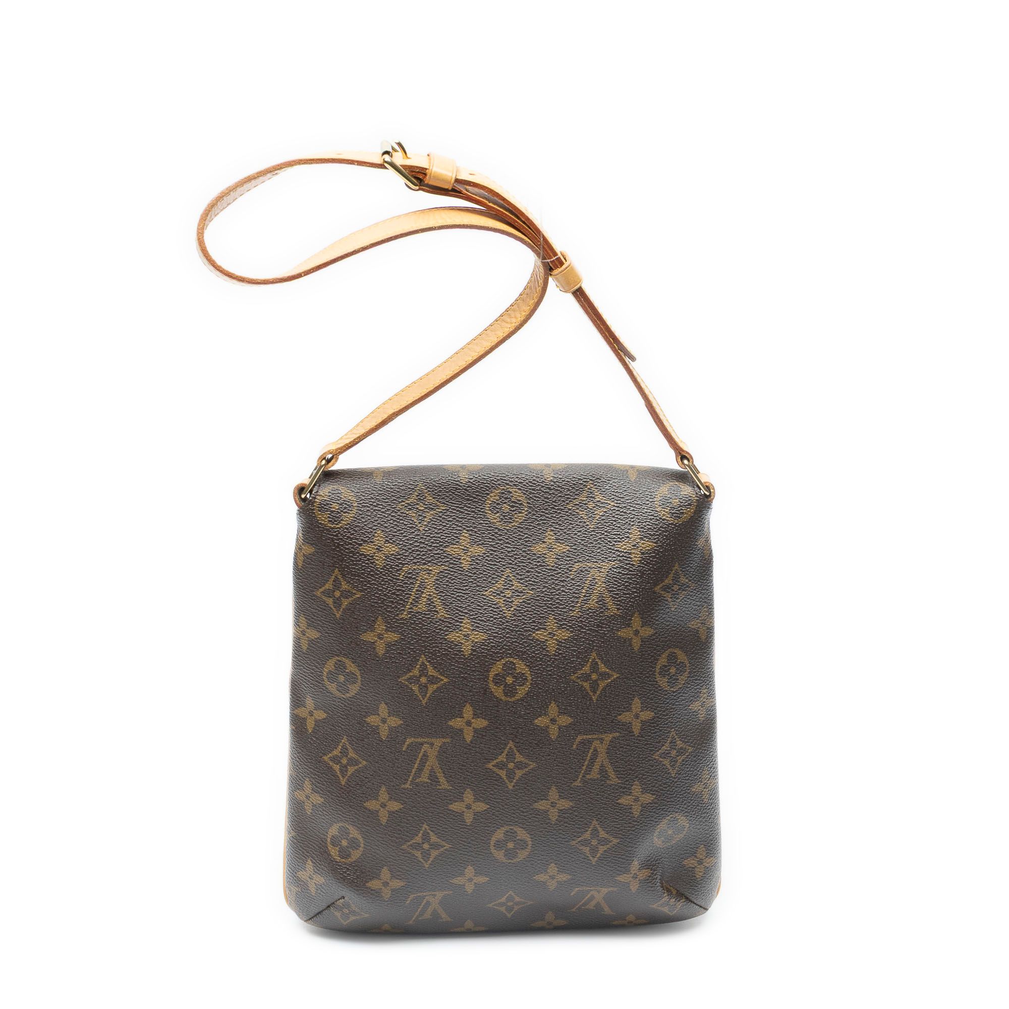 Musette Salsa Brown Monogram Canvas Golden Brass — view 5