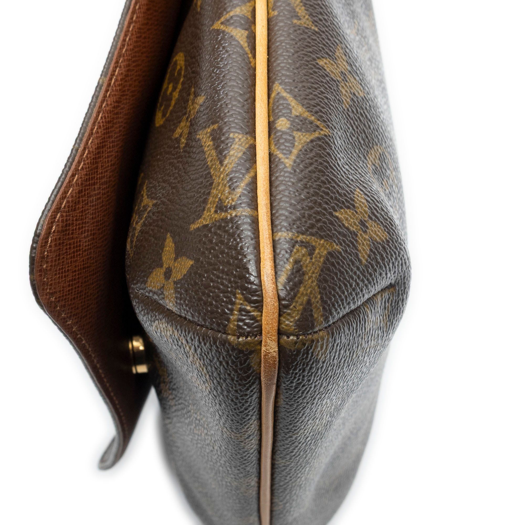 Musette Salsa Brown Monogram Canvas Golden Brass — view 7