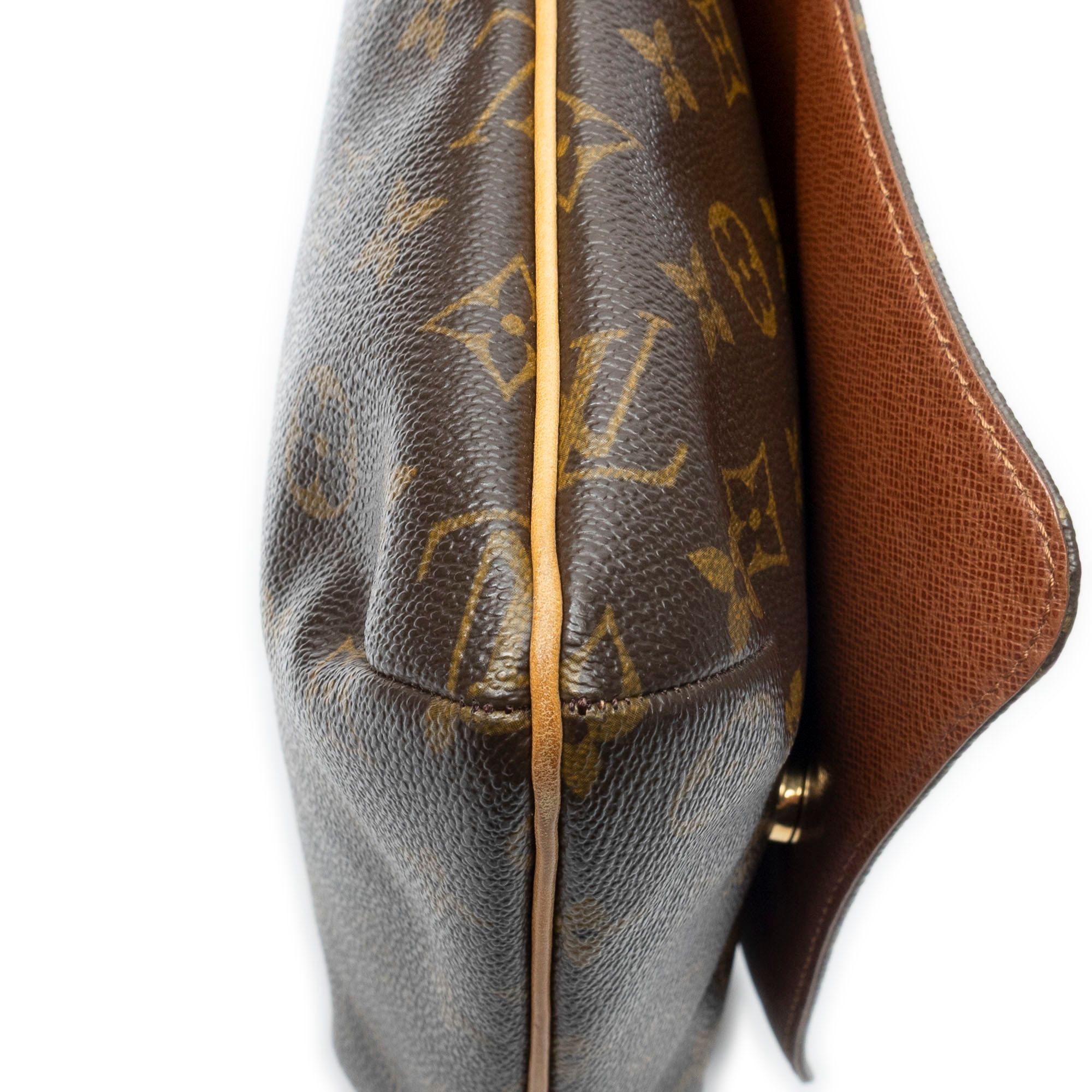 Musette Salsa Brown Monogram Canvas Golden Brass — view 8