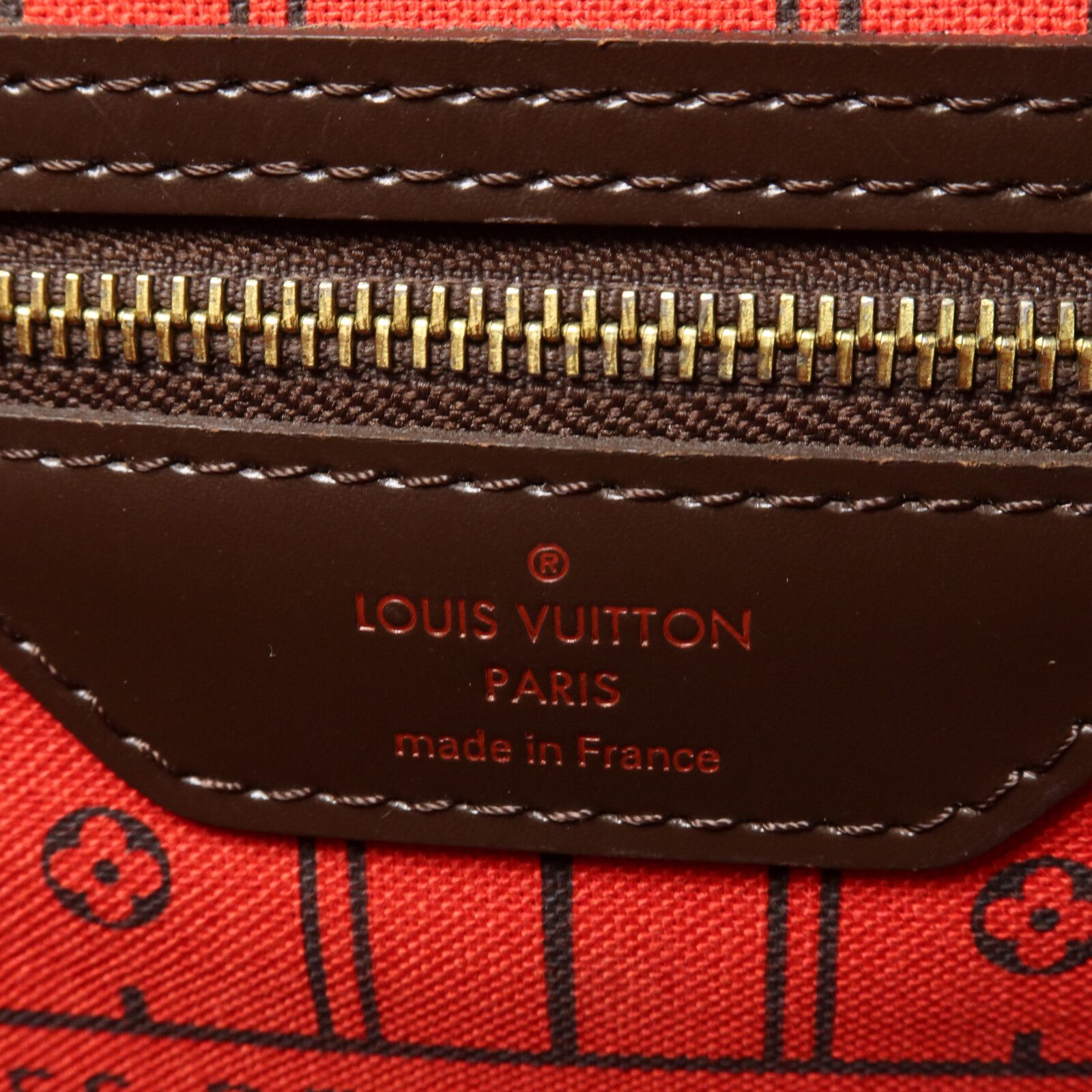 Damier Neverfull Mm Handbag Brown/red Tote Bag N 51105 — view 6