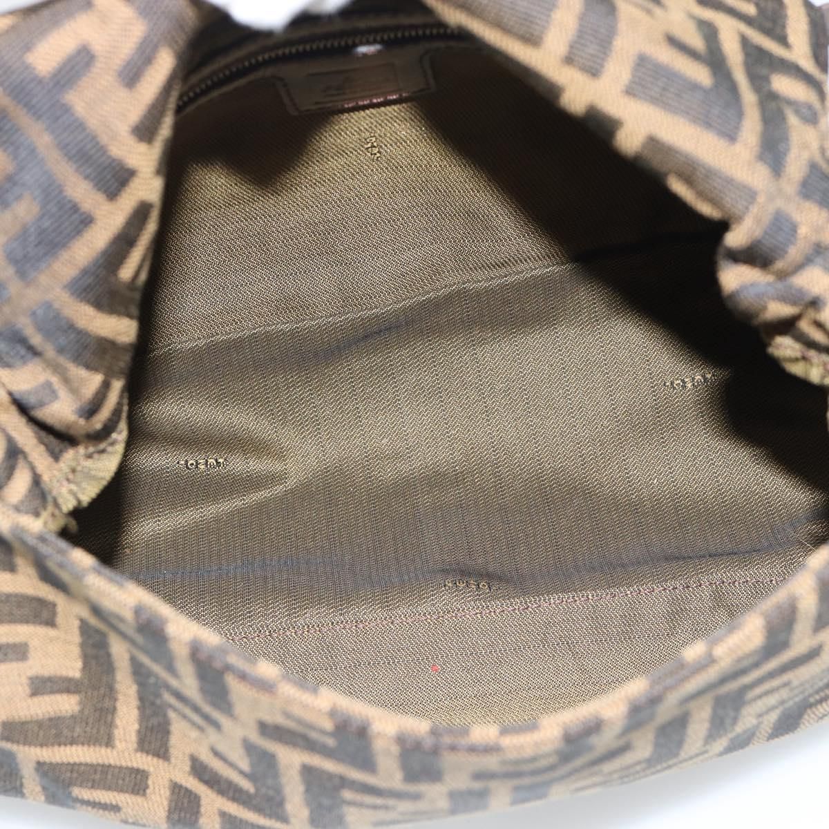 Mama Baguette Shoulder Bag Brown Silver Auth, Brown — view 10