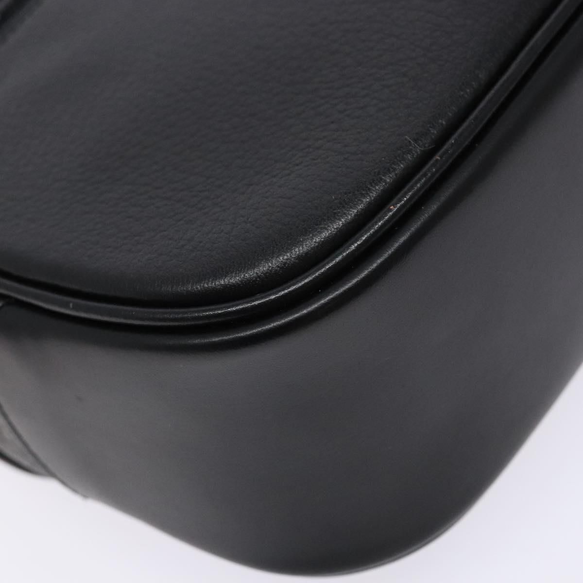 Burberrys Top Handle Black Pebbled Leather Bag — view 16