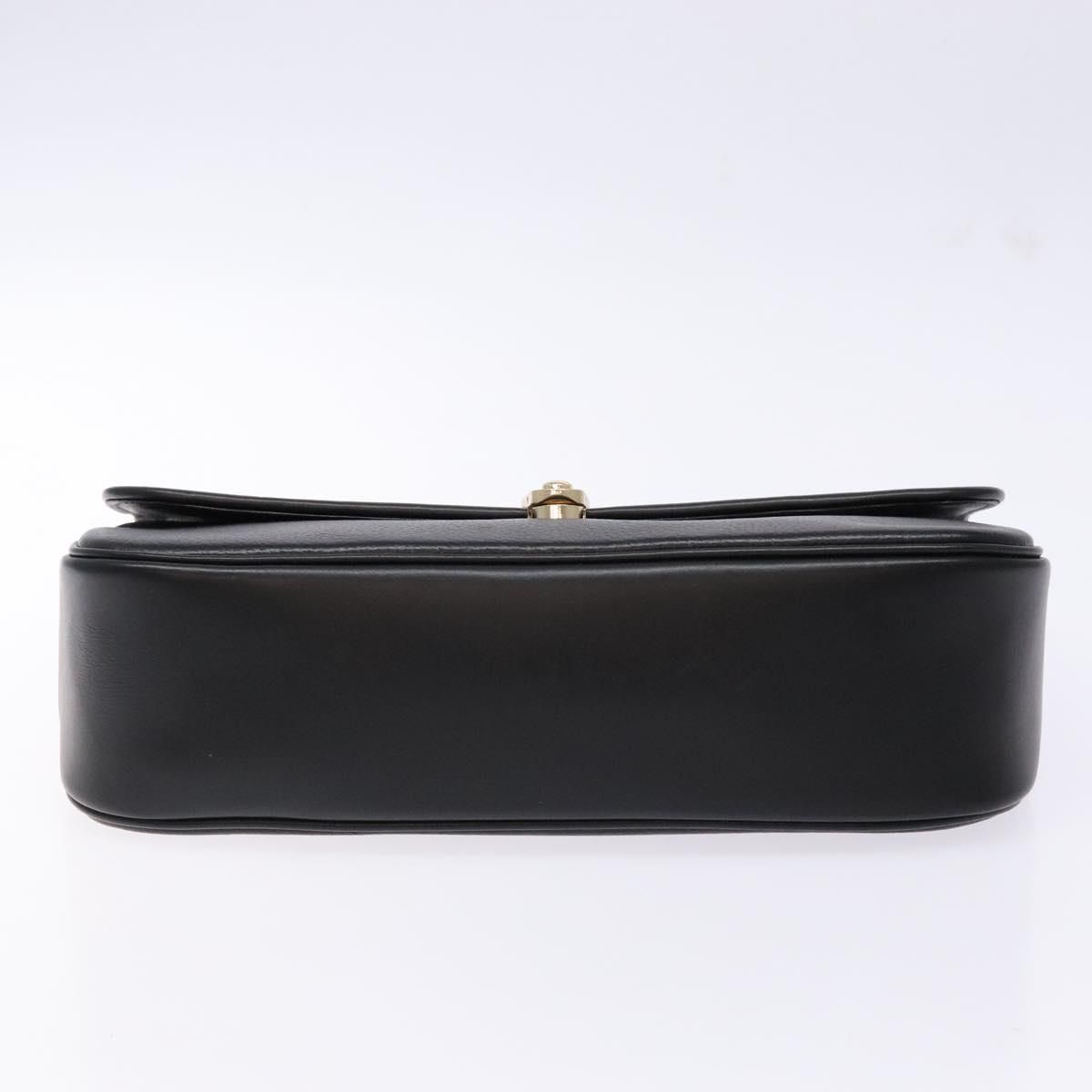Burberrys Top Handle Black Pebbled Leather Bag — view 5