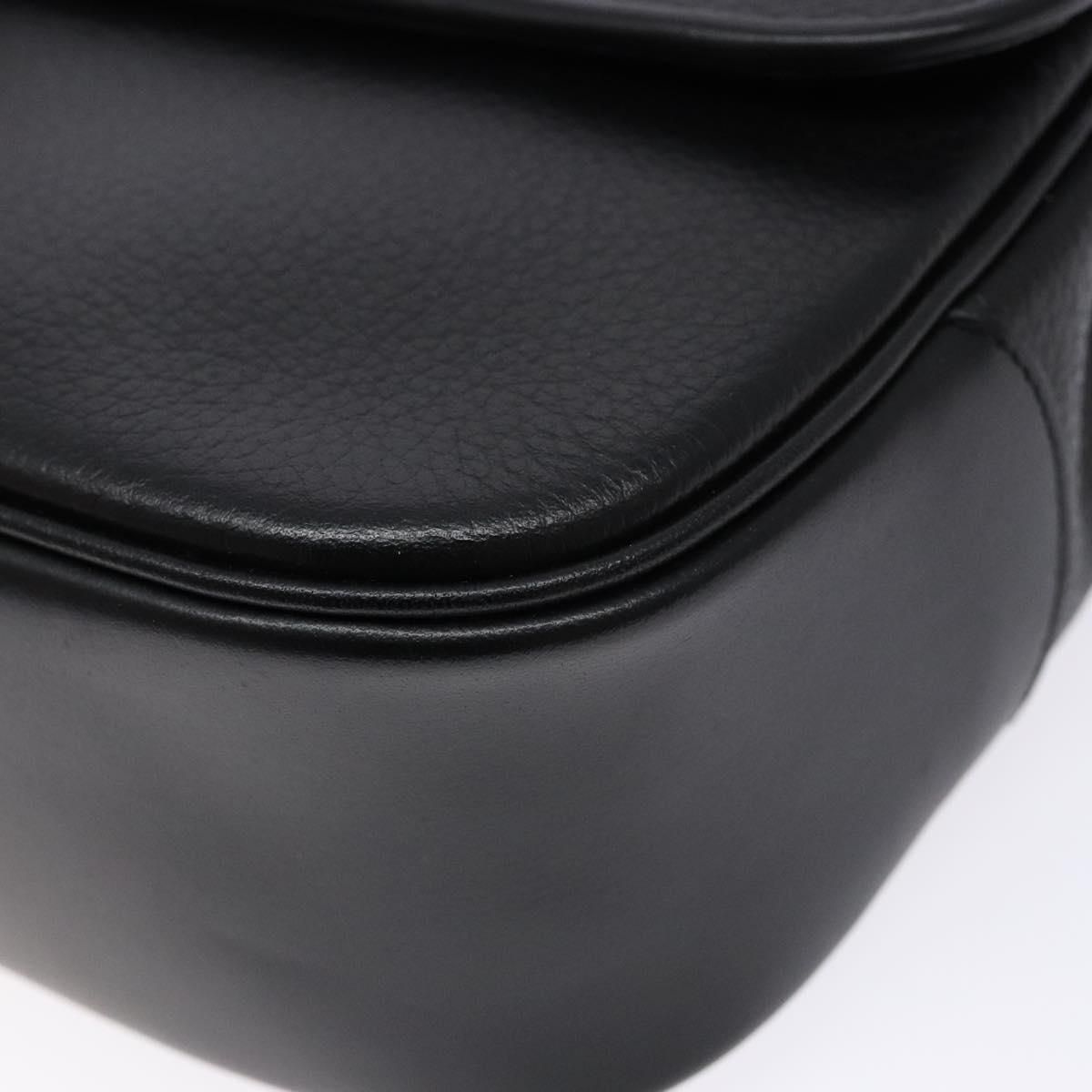 Burberrys Top Handle Black Pebbled Leather Bag — view 9
