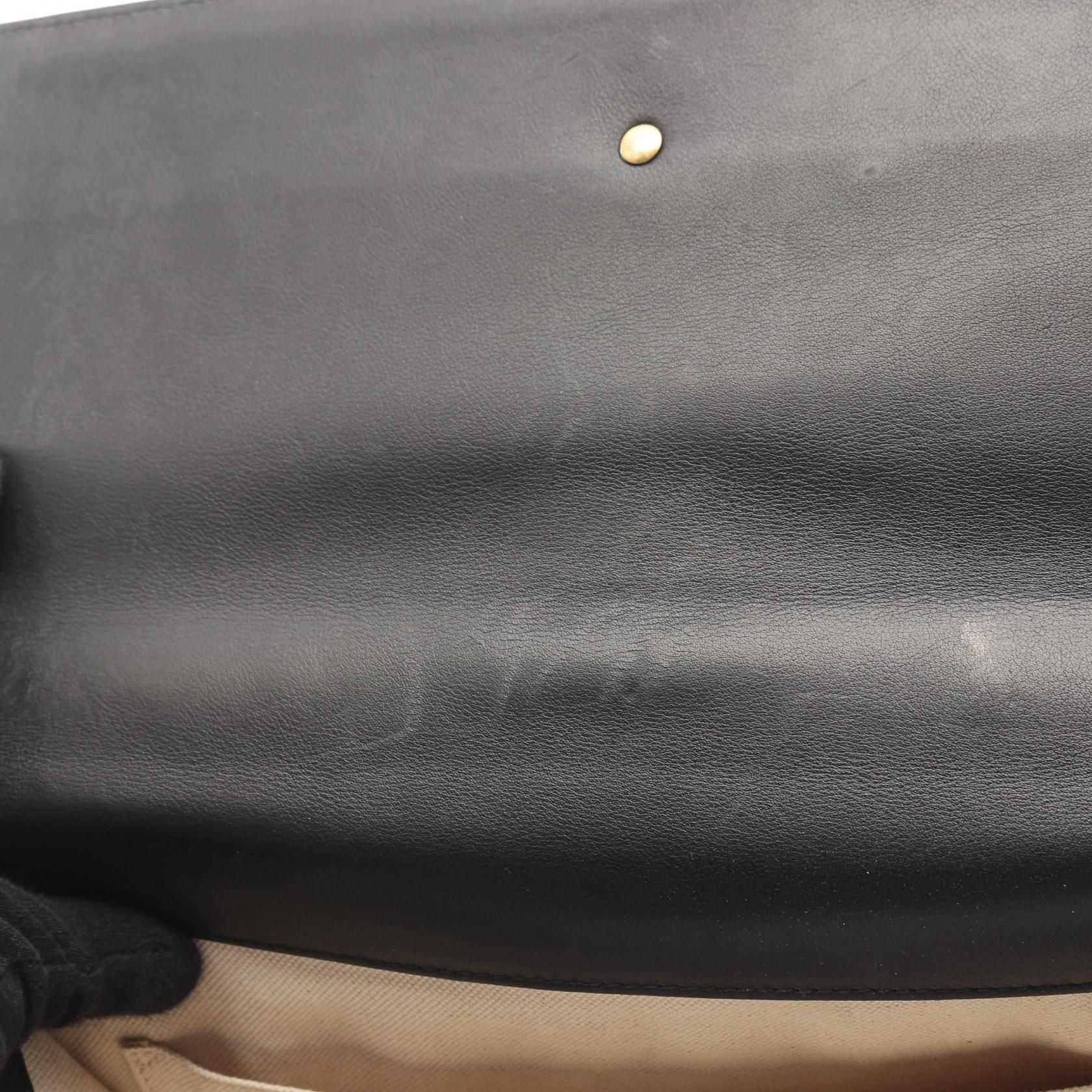 Large Dionysus Bamboo Top Handle, Moon Calfskin — view 6