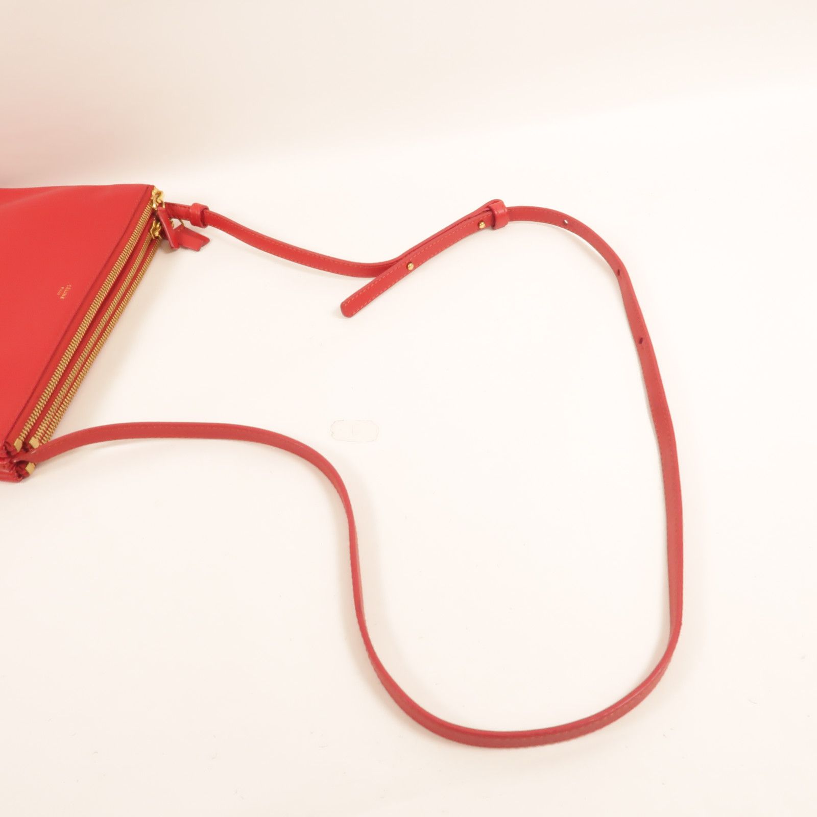 Sheepskin Leather Trio Large Shoulder Bag Red Lambskin (sheep Leather) — view 6