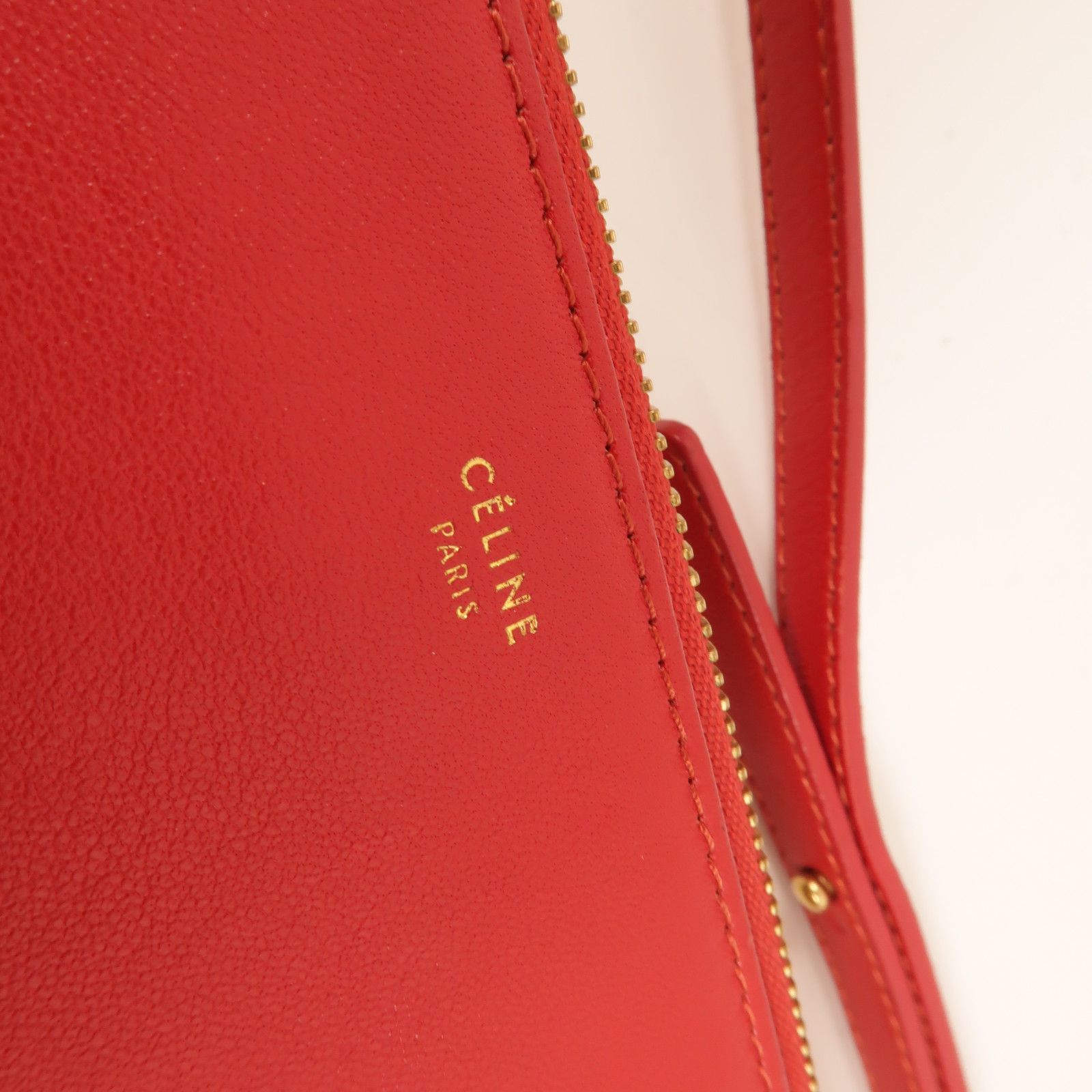Sheepskin Leather Trio Large Shoulder Bag Red Lambskin (sheep Leather) — view 7