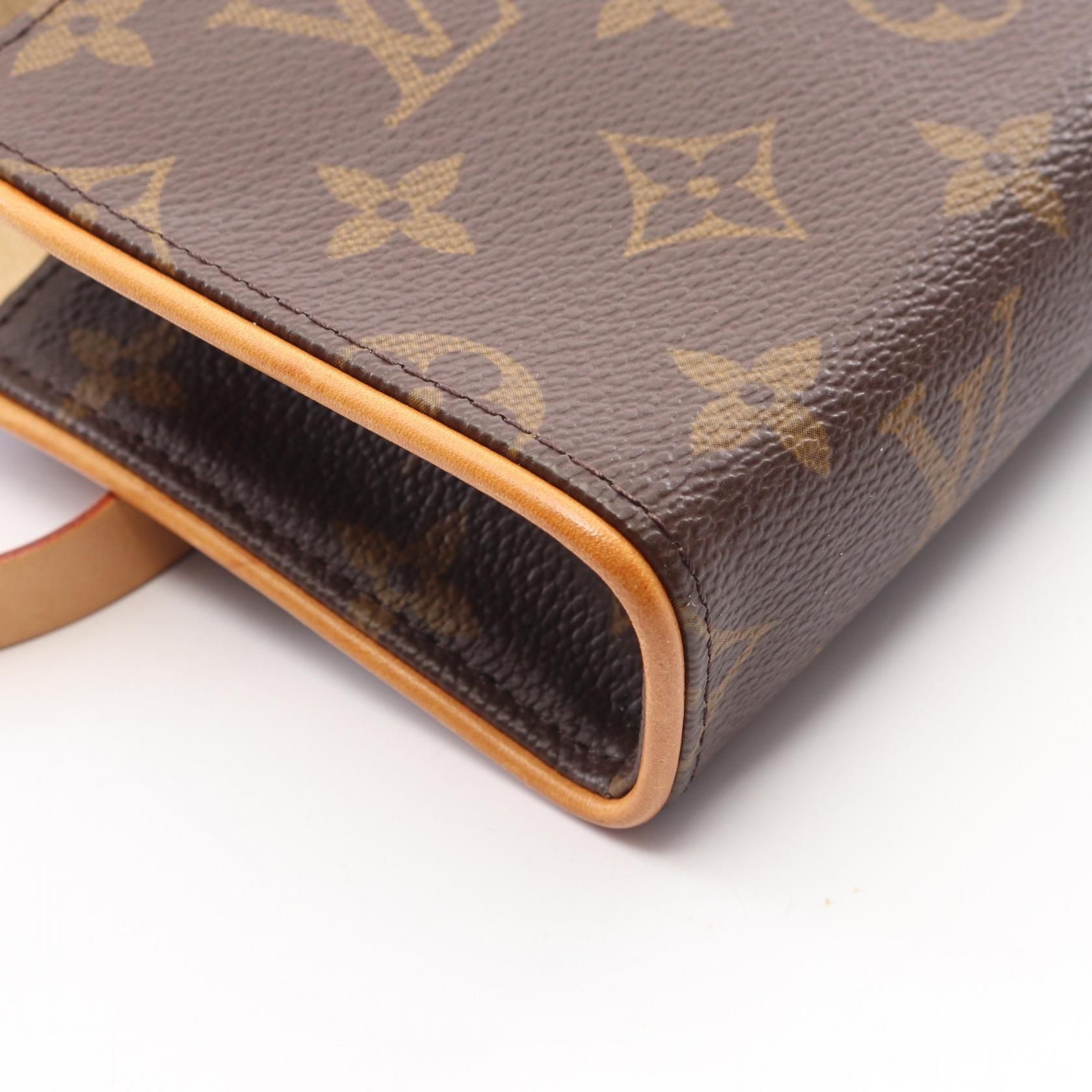 Florentine Pochette Monogram Brown Waist Bag Body Bag M 51855 — view 6