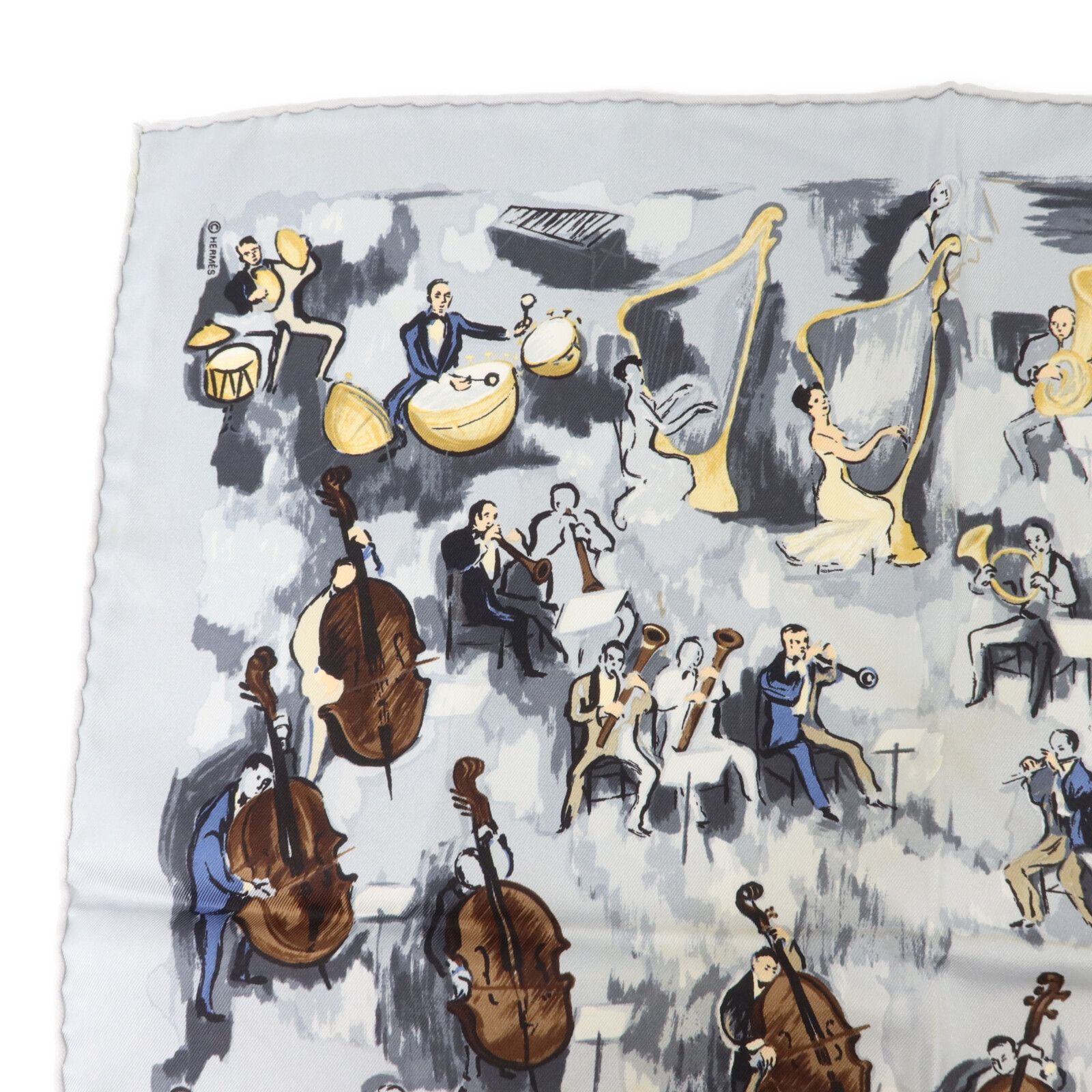 Silk Concerto Silk Pocket Square 45cm — view 2