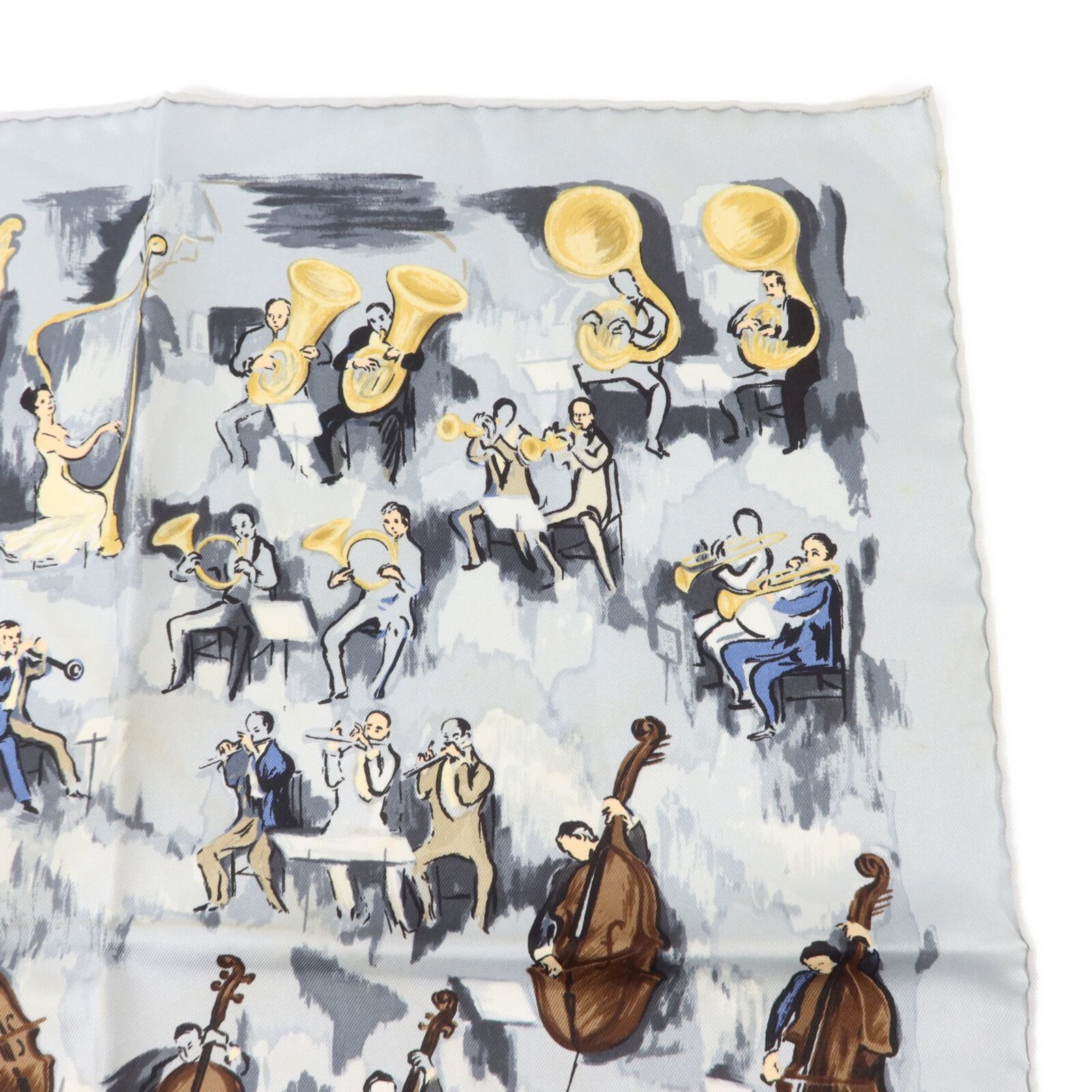 Silk Concerto Silk Pocket Square 45cm — view 3