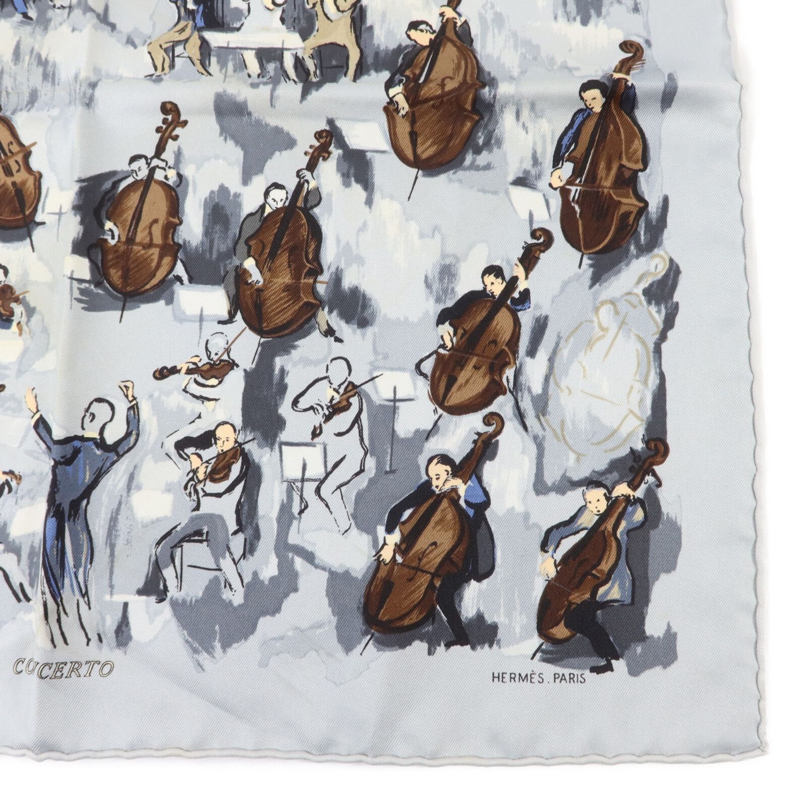 Silk Concerto Silk Pocket Square 45cm — view 4