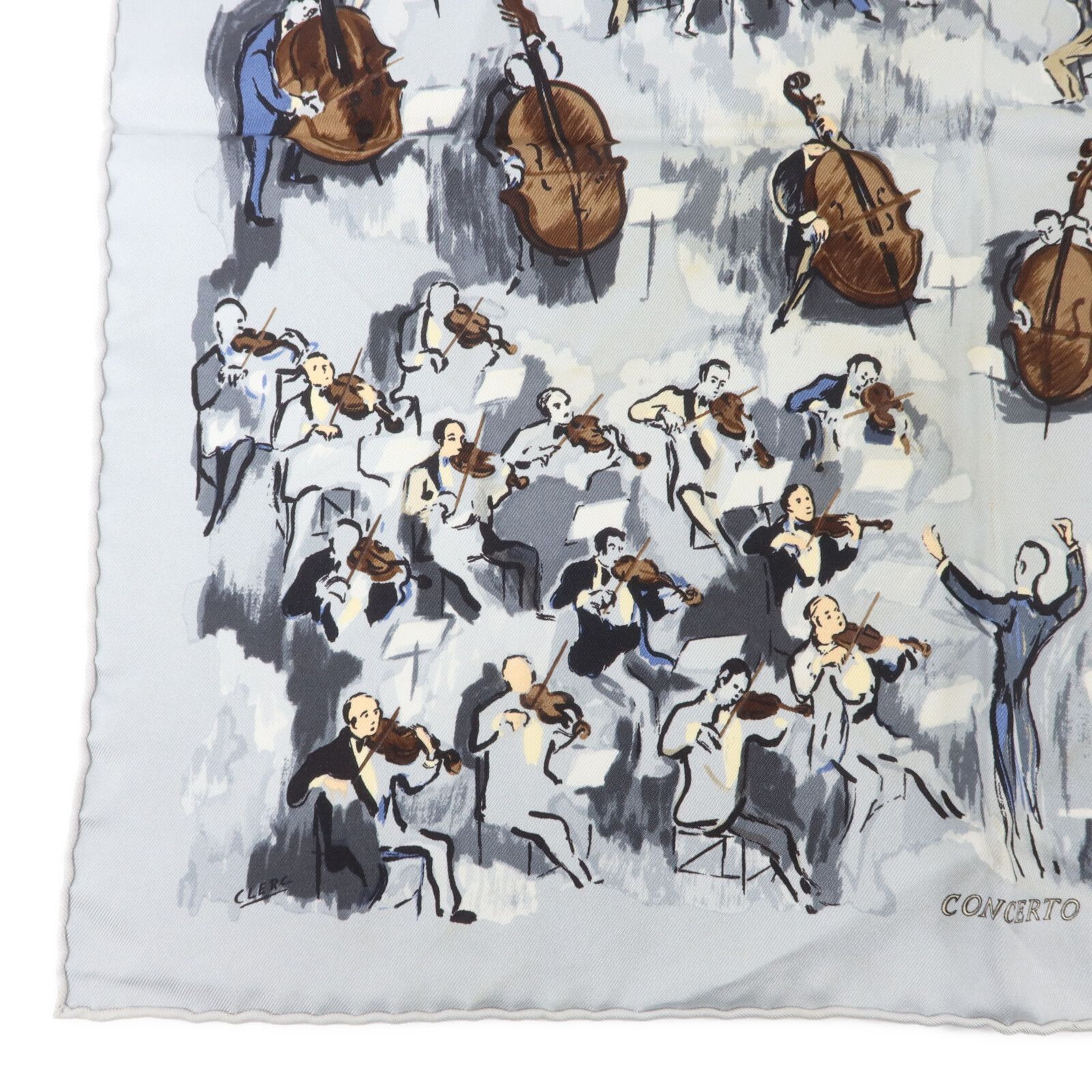 Silk Concerto Silk Pocket Square 45cm — view 5