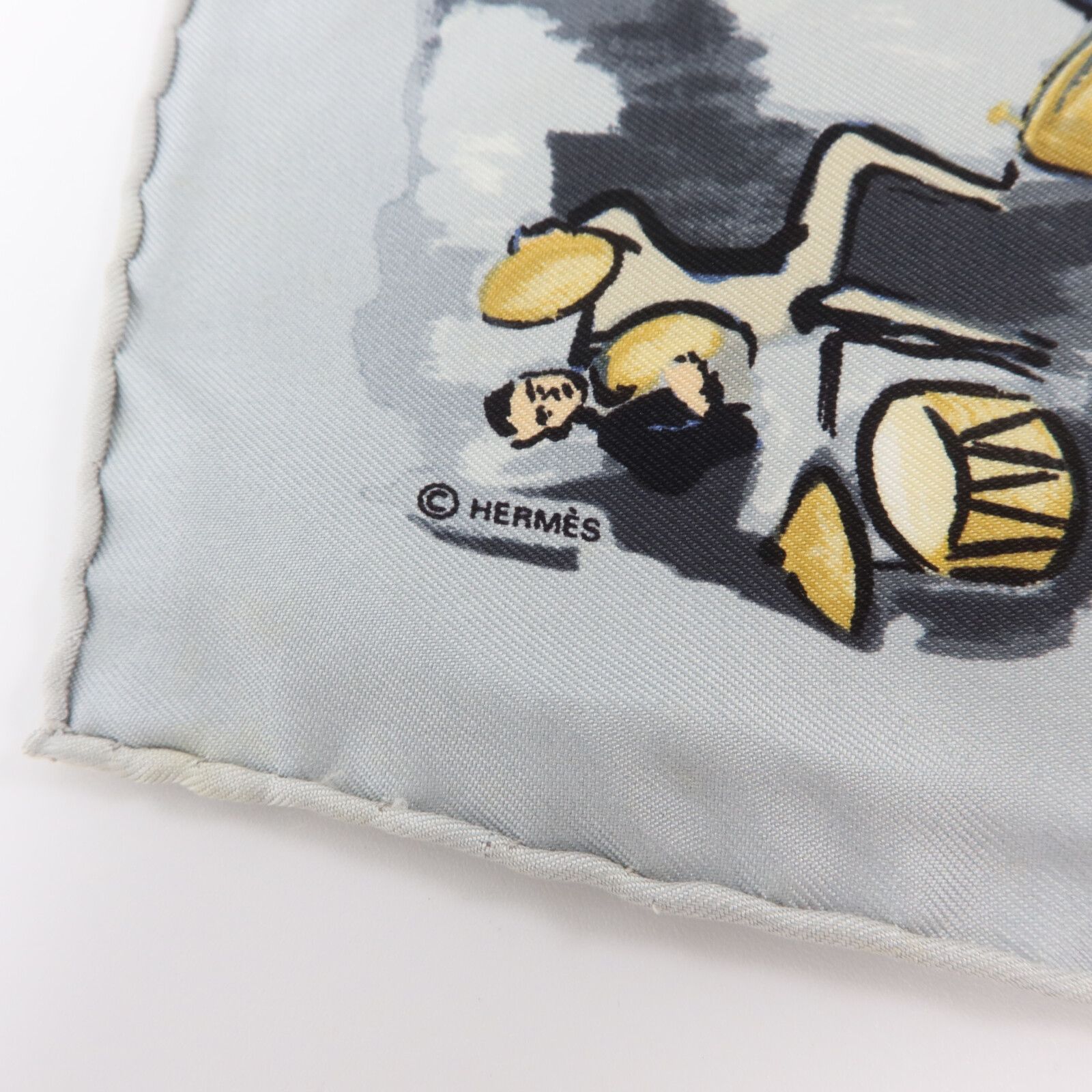 Silk Concerto Silk Pocket Square 45cm — view 7