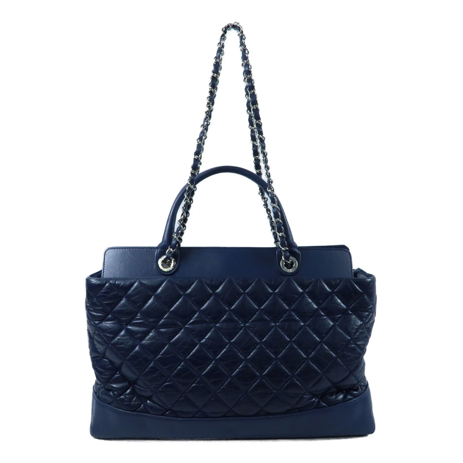 Navy Quilted Portobello Tote — view 2