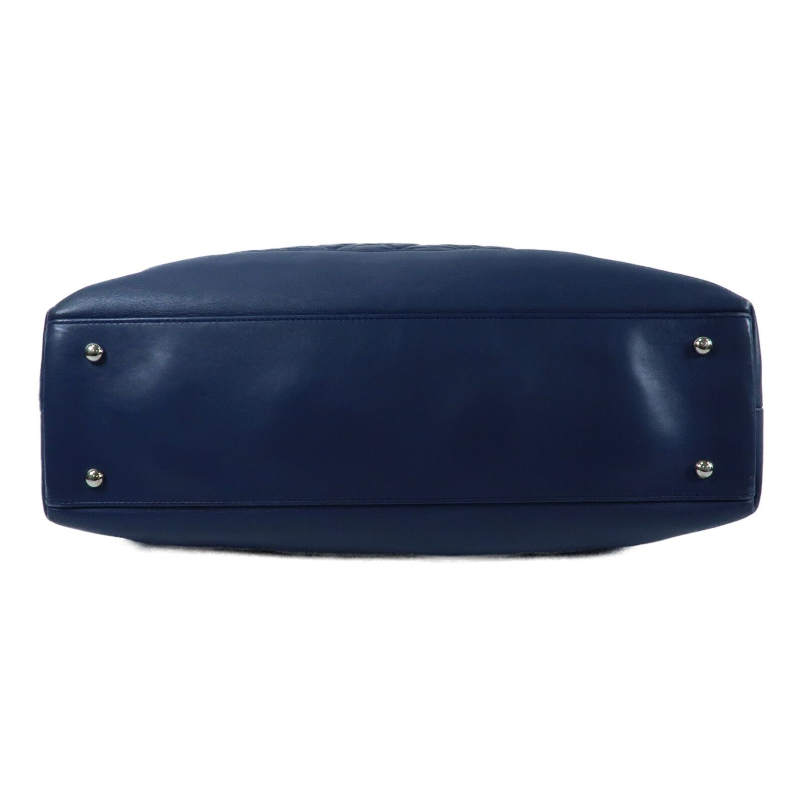 Navy Quilted Portobello Tote — view 4