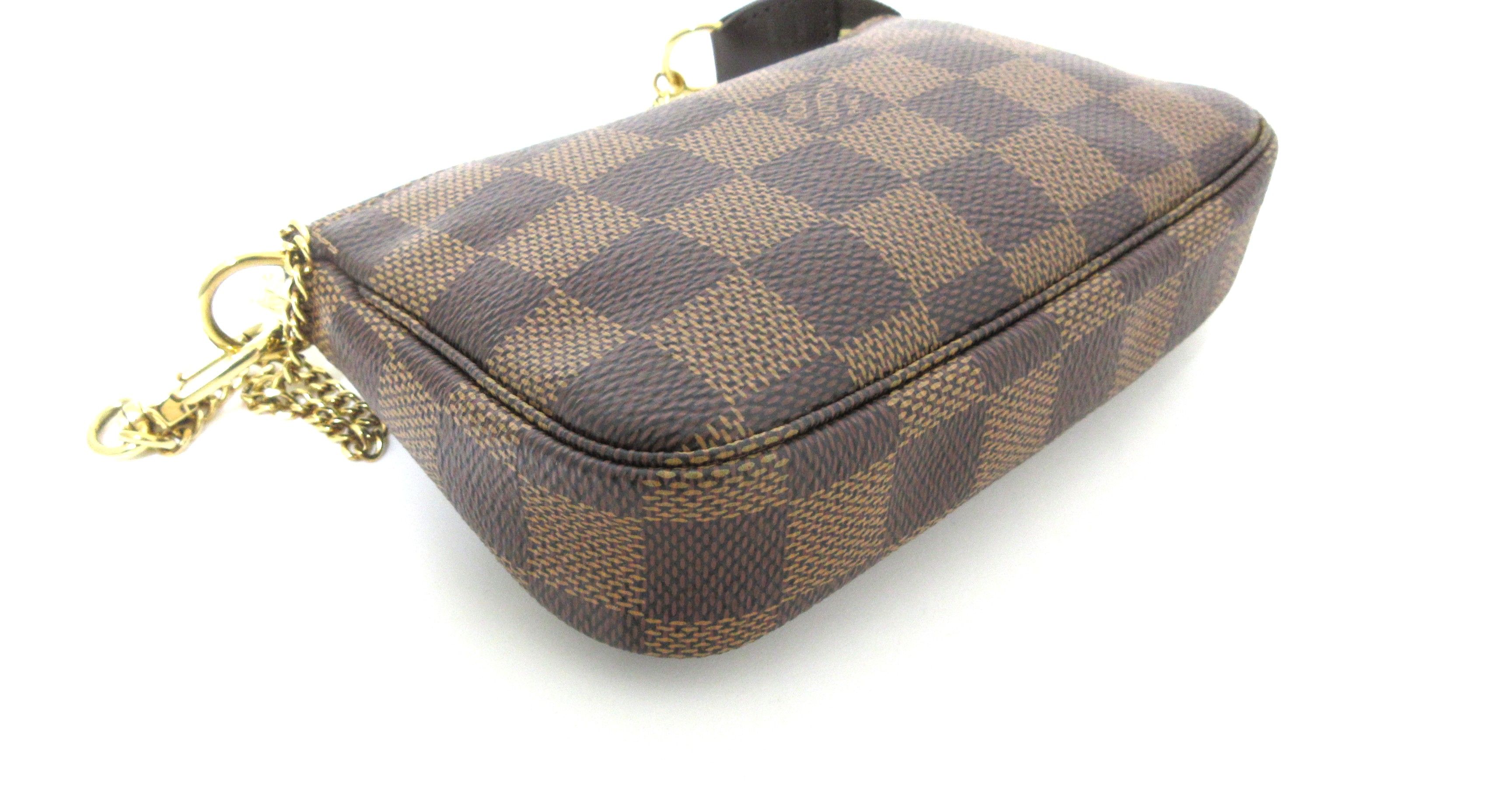 Mini Pochette Accessoires, Damier Ebene — view 6