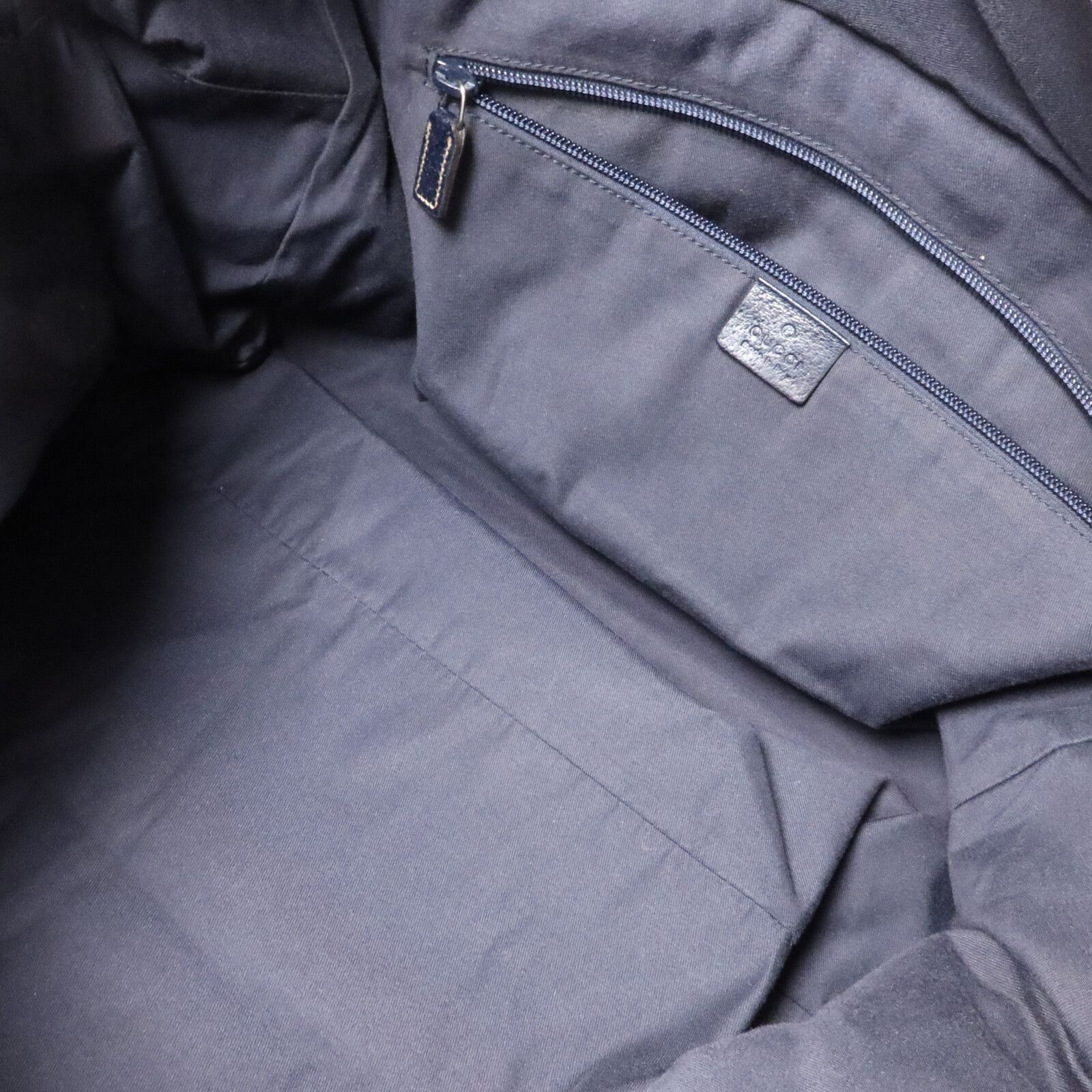 Navy Blue Web Canvas Travel Bag — view 5