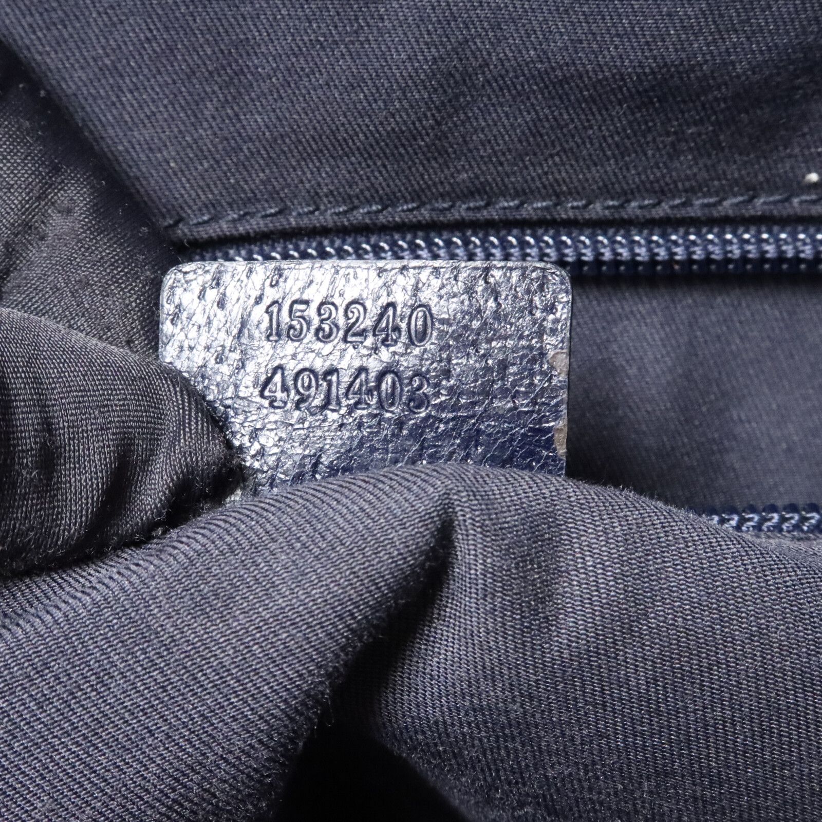 Navy Blue Web Canvas Travel Bag — view 7