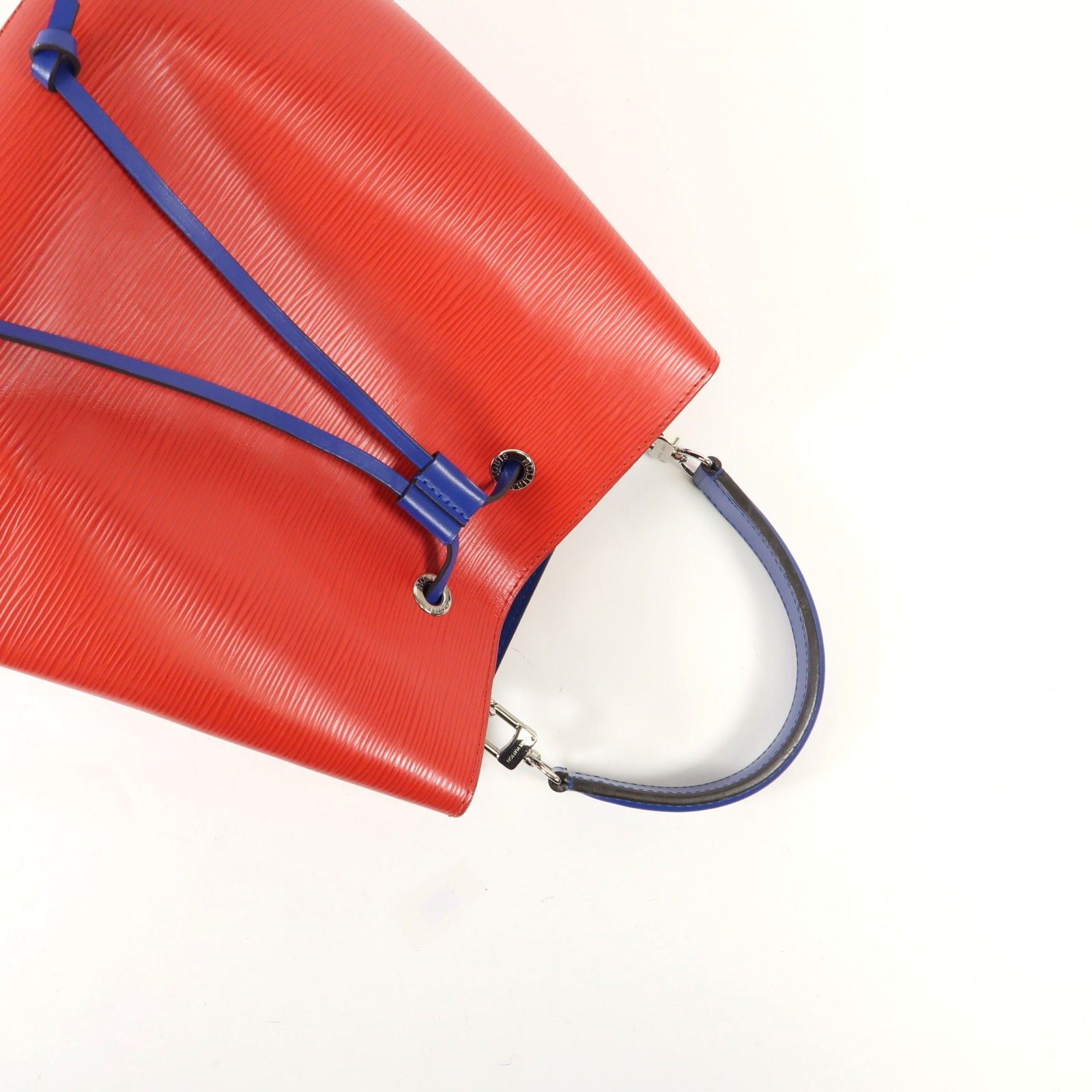 Epi Neo Noe Mm Ginpaku Hand-hound Bag For Shoulders And Backs Red And Indigo Blue Red — view 9