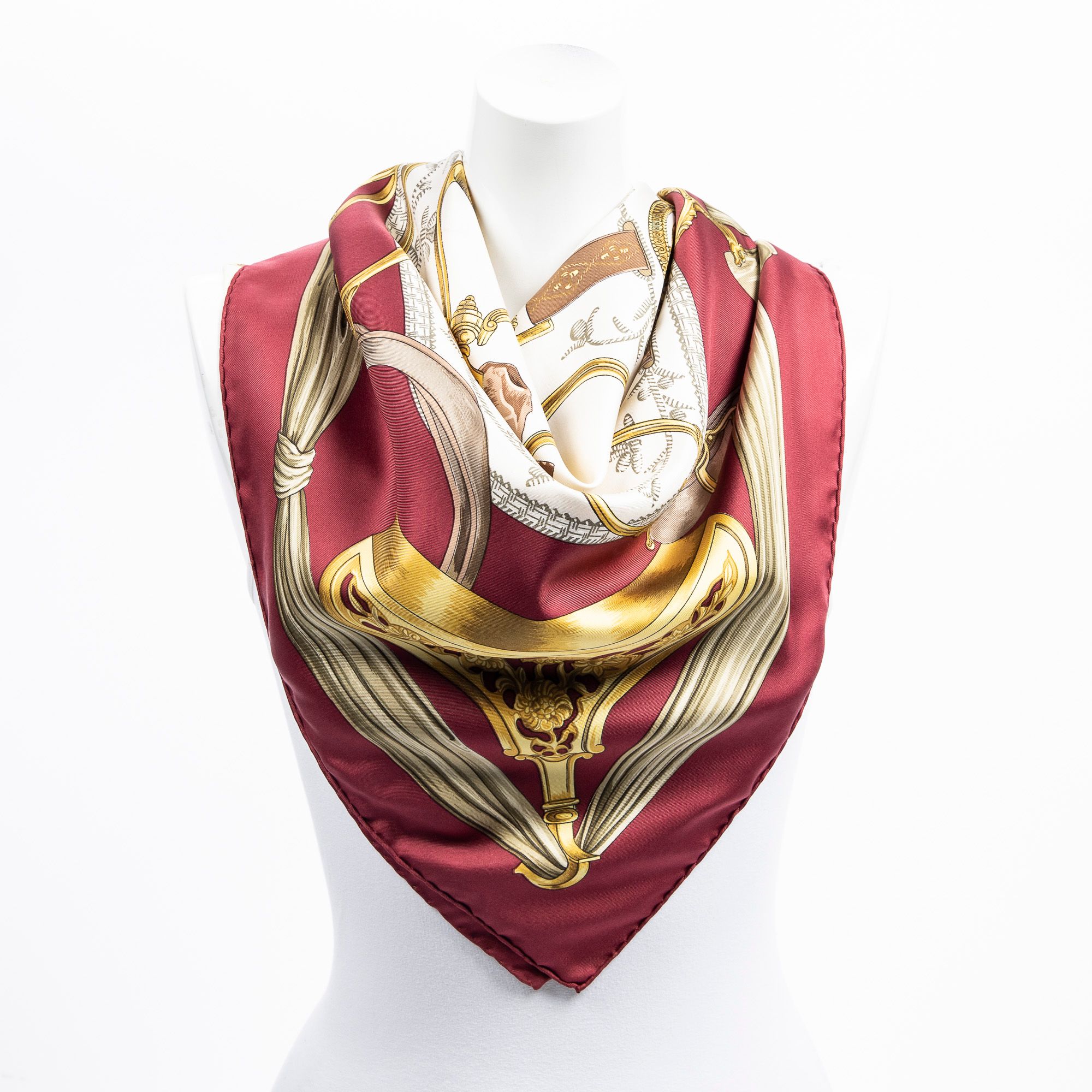 Scarf Etriers 100% Twill Silk