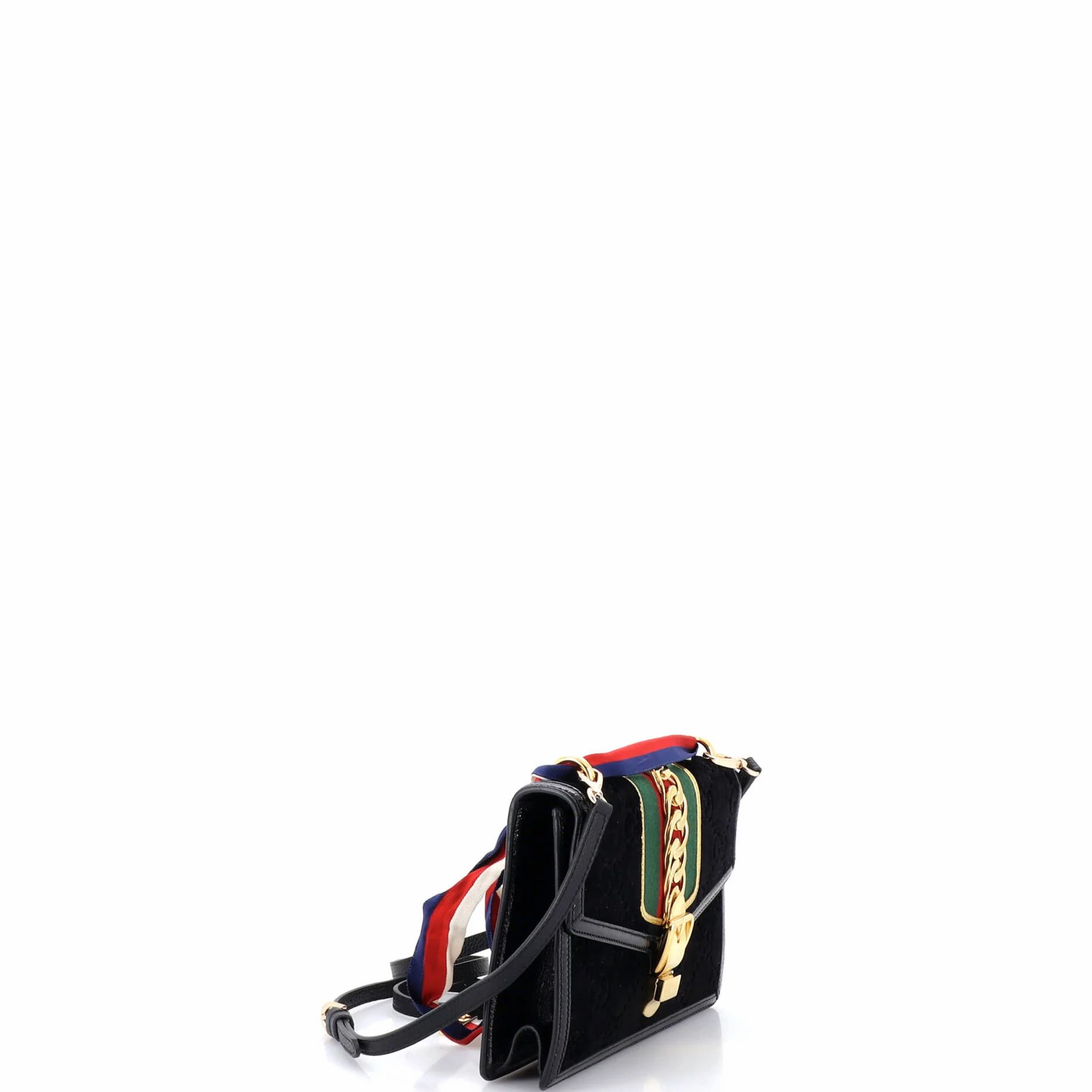 Sylvie Shoulder Bag Gg Velvet Small — view 2