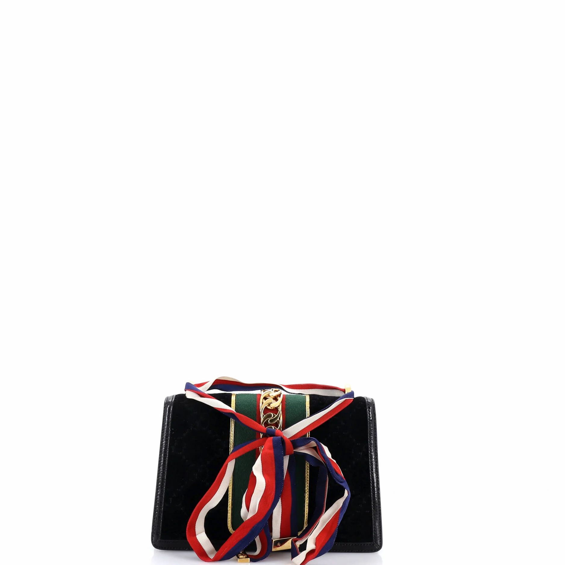 Sylvie Shoulder Bag Gg Velvet Small — view 3