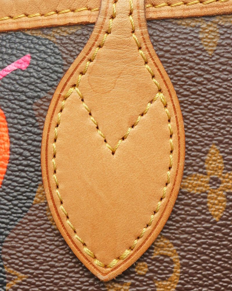 Stephen Sprouse Monogram Rose Neverfull MM Tote Bag — view 7