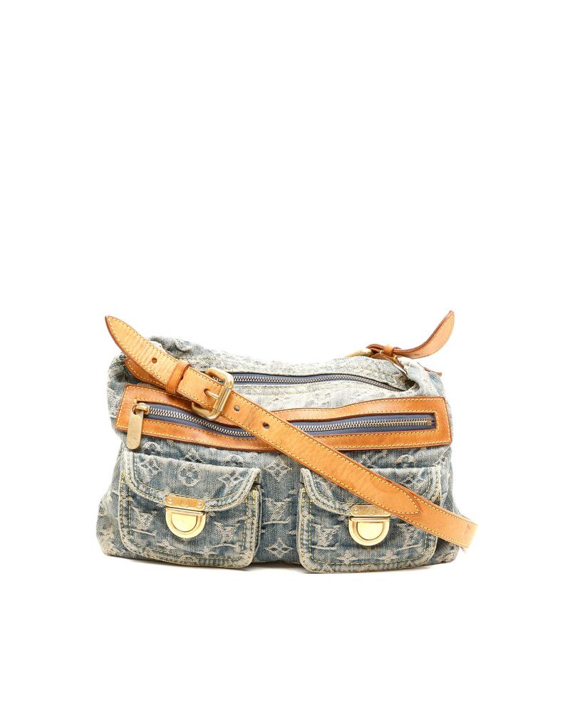 Monogram Denim Baggy PM Bag — view 2