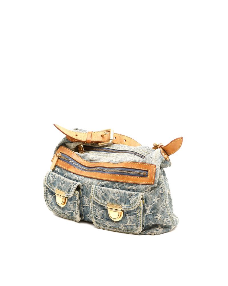 Monogram Denim Baggy PM Bag — view 3