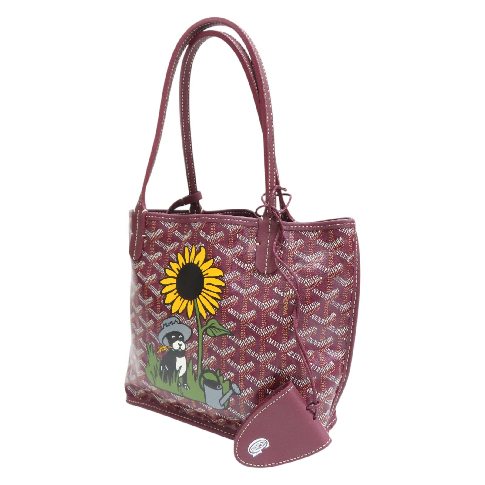 Anjou Mini Tote w/Sunflower Print — view 3
