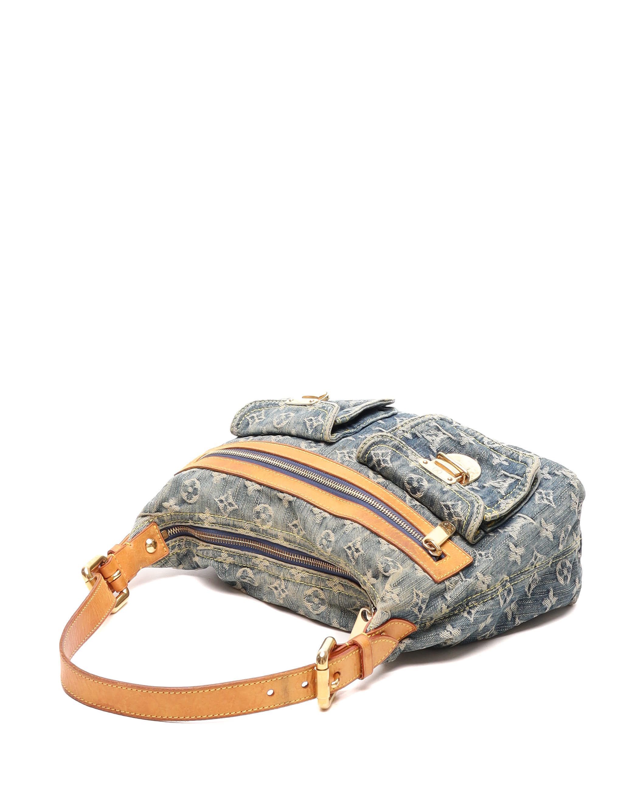 Monogram Denim Baggy PM Bag — view 4