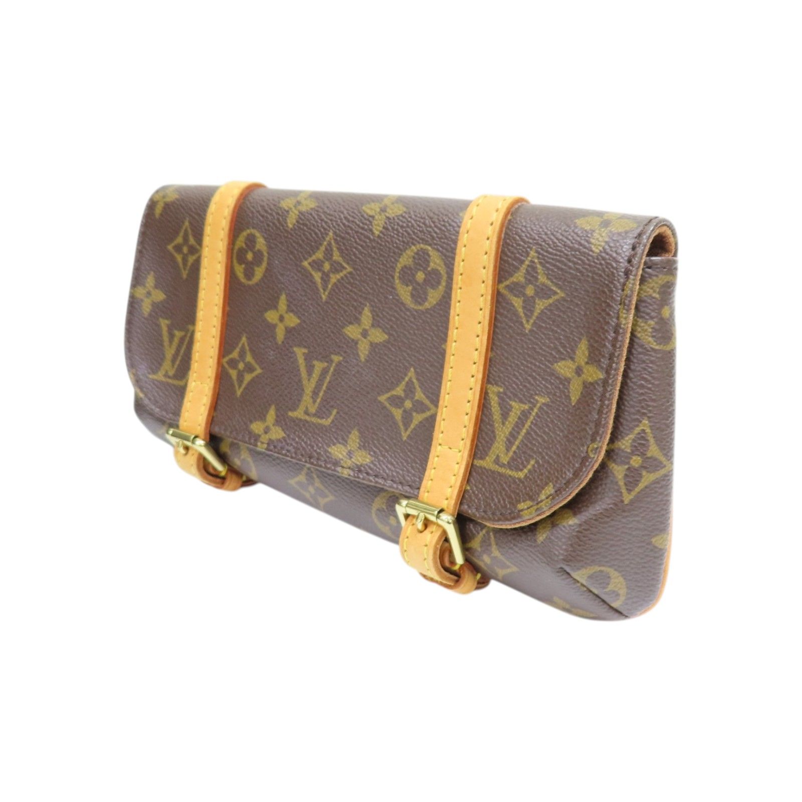 Brown Shoulder Belt Bag M 51157, Brown — view 3