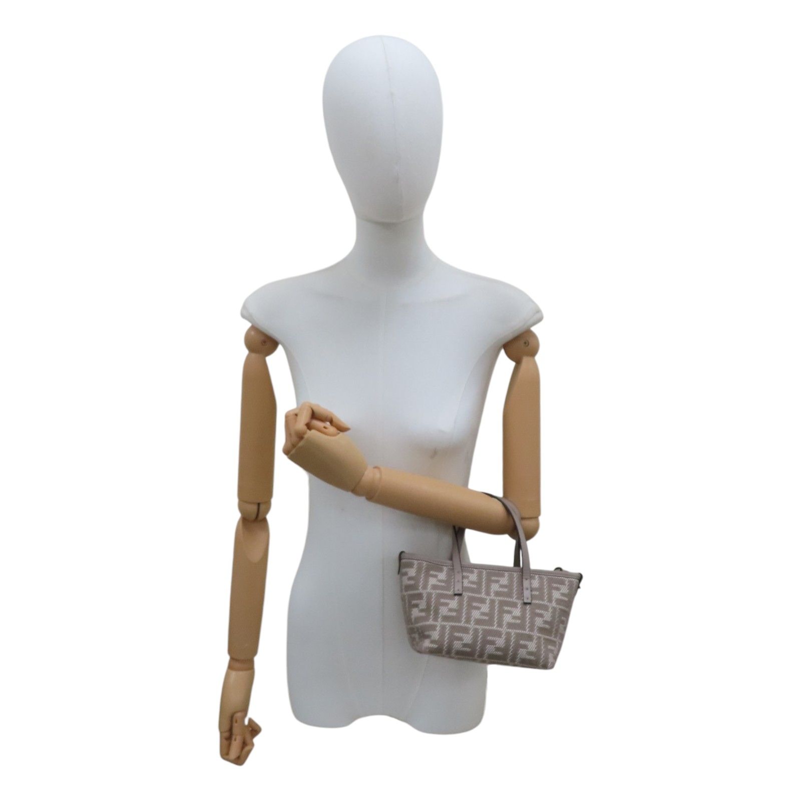 Mini FF Logo Roll Handbag w/Detachable Strap — view 11