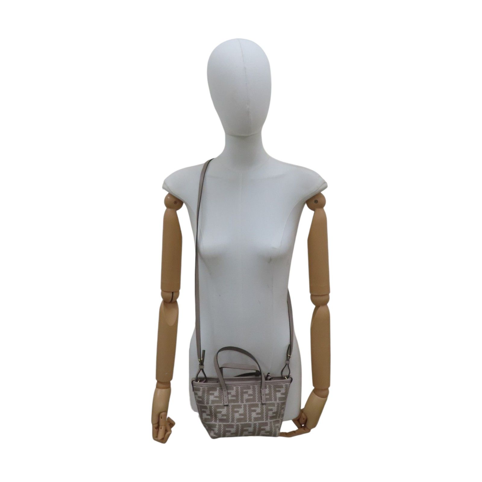 Mini FF Logo Roll Handbag w/Detachable Strap — view 12