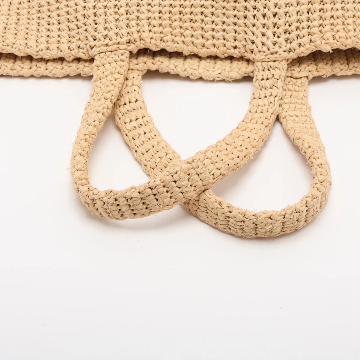 Yarn Raffia Embroidered Tote — view 5