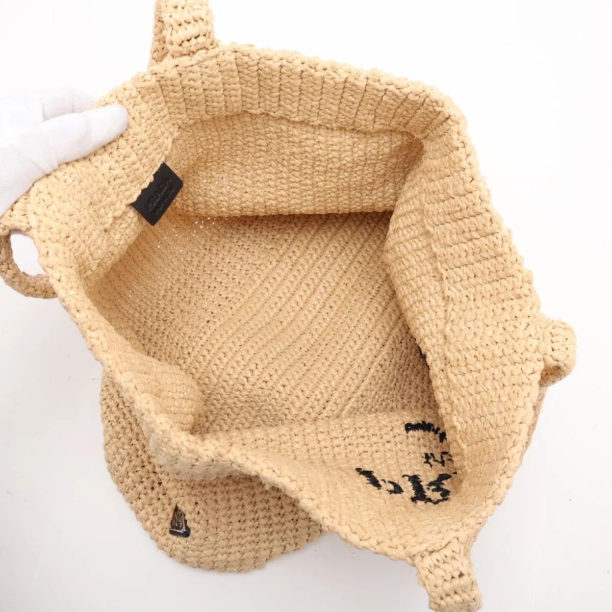 Yarn Raffia Embroidered Tote — view 7