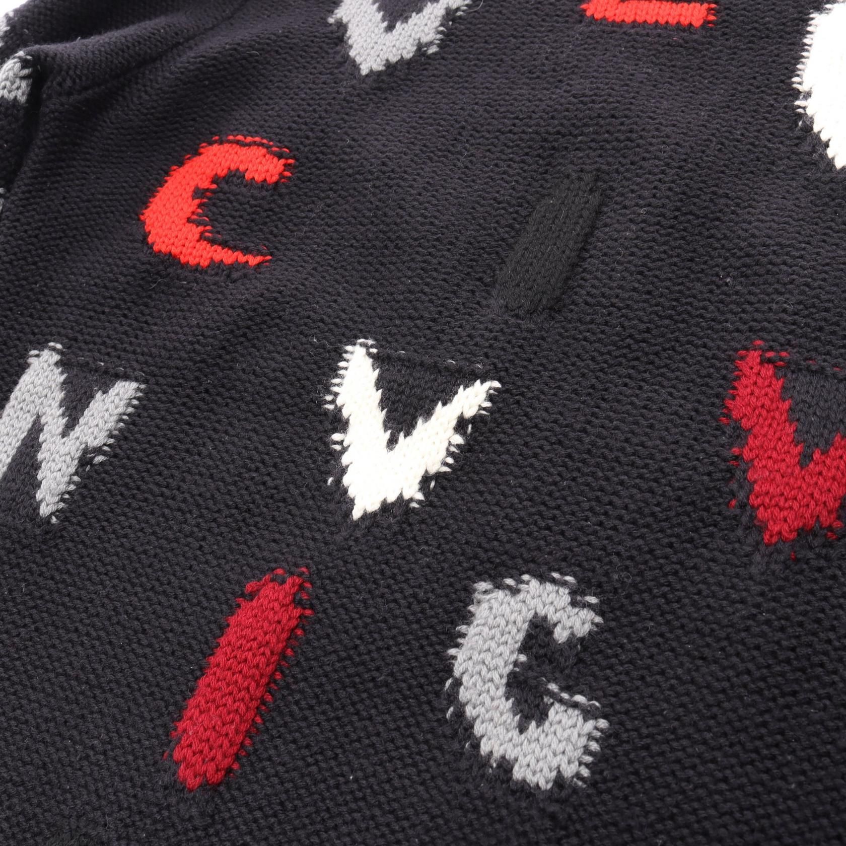 Logo-Intarsia Wool Knit Crewneck Sweater SZ S — view 8