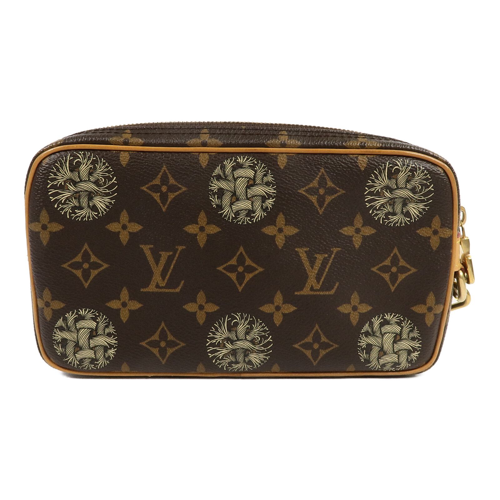 Monogram Pochette Volca X Christopher Nemeth Hands Brown Business Bag Clutch Bag — view 2