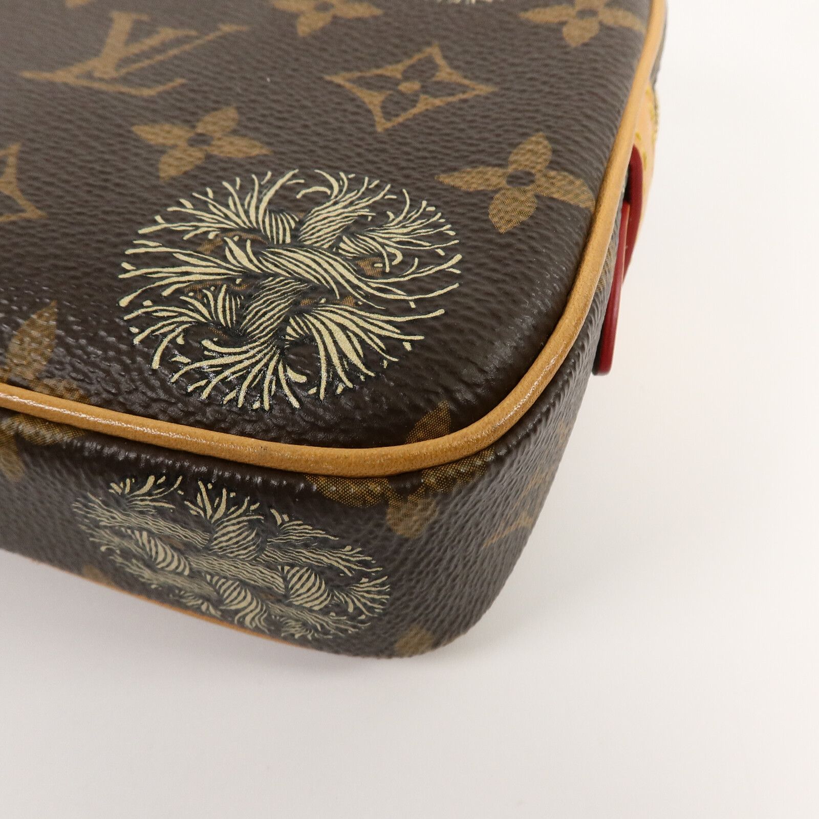Monogram Pochette Volca X Christopher Nemeth Hands Brown Business Bag Clutch Bag — view 11
