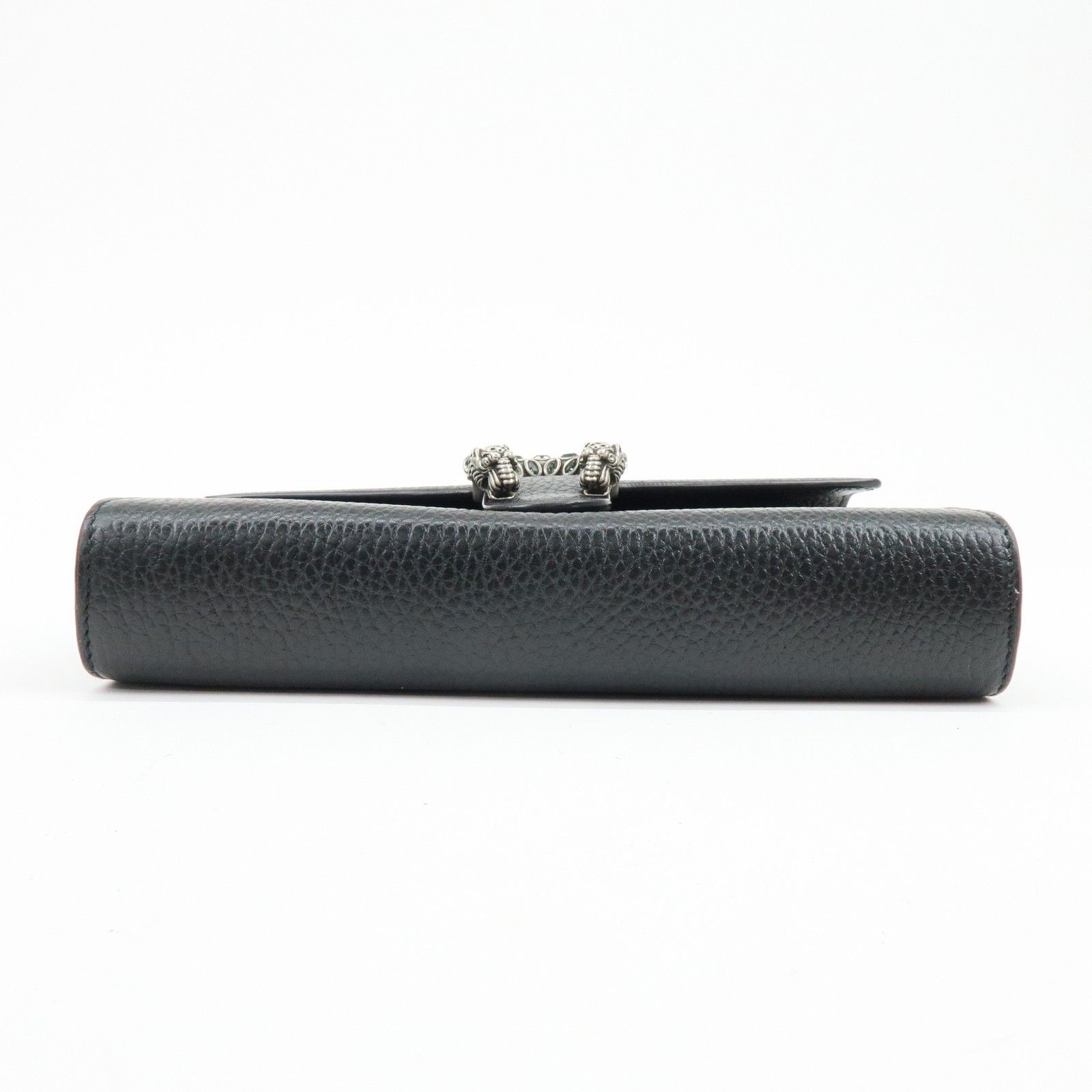 Dionysus Leather Chain Wallet Shoulder Bag Black 401231 — view 5
