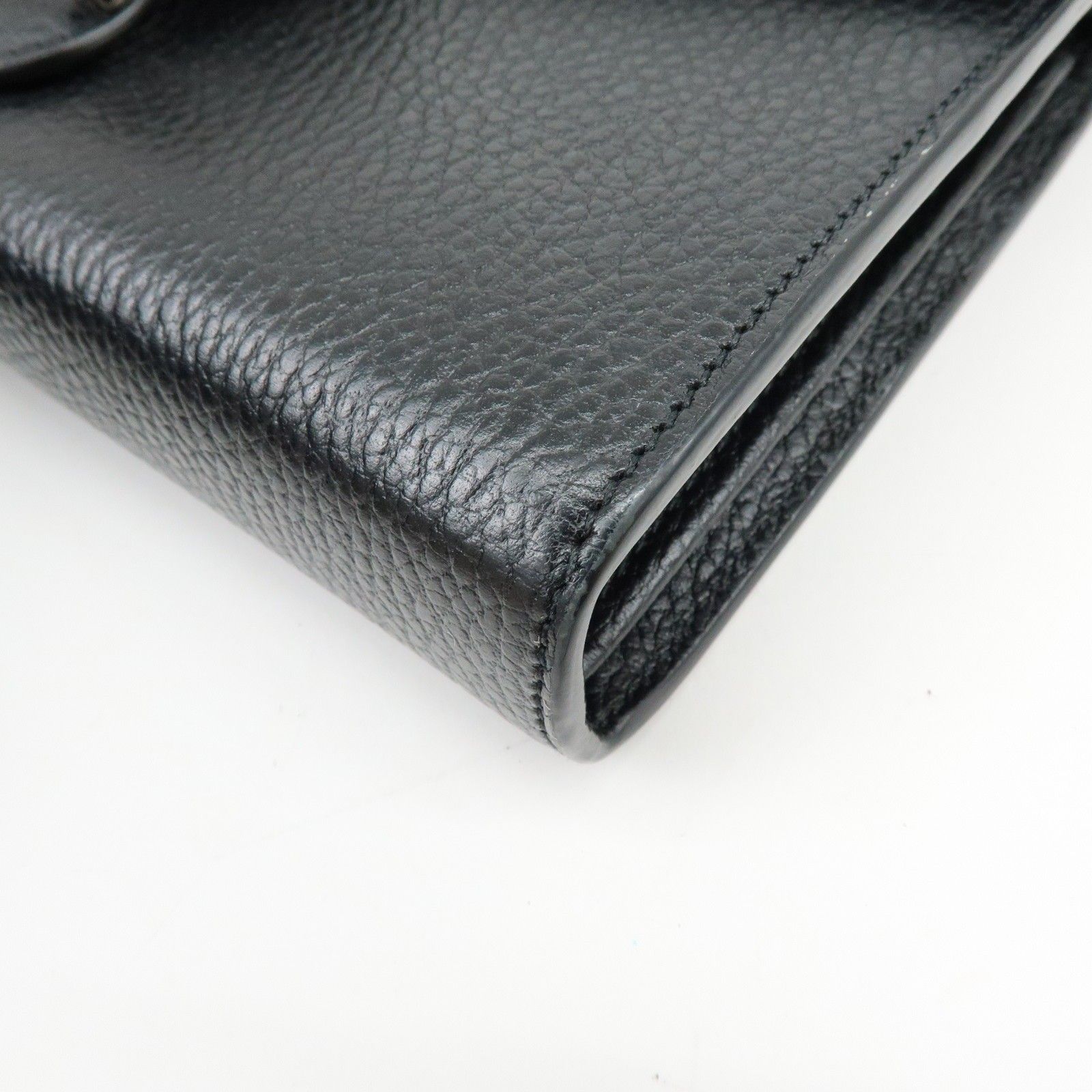 Dionysus Leather Chain Wallet Shoulder Bag Black 401231 — view 8