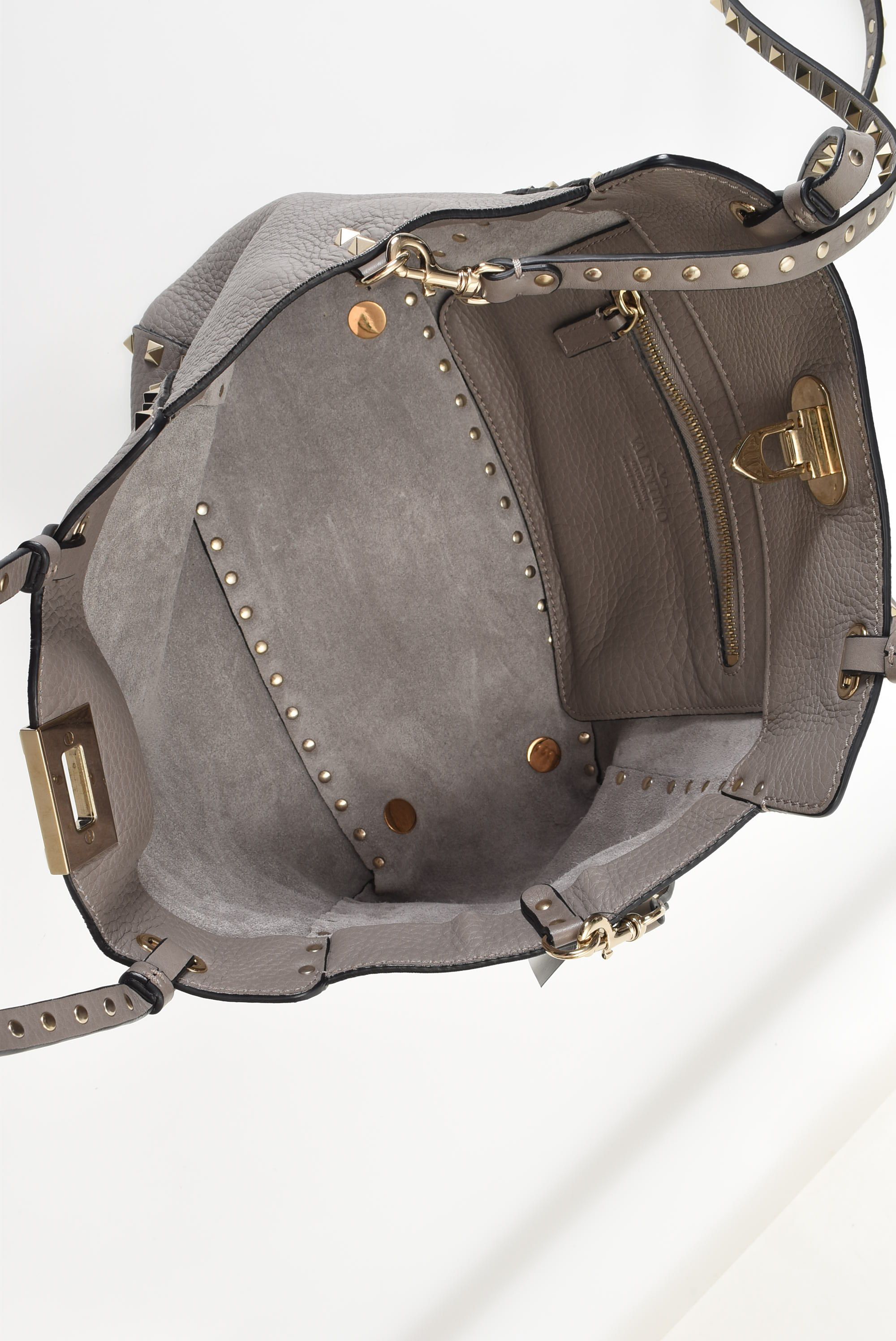 Rockstud Two Way Tote Bag Gray — view 2