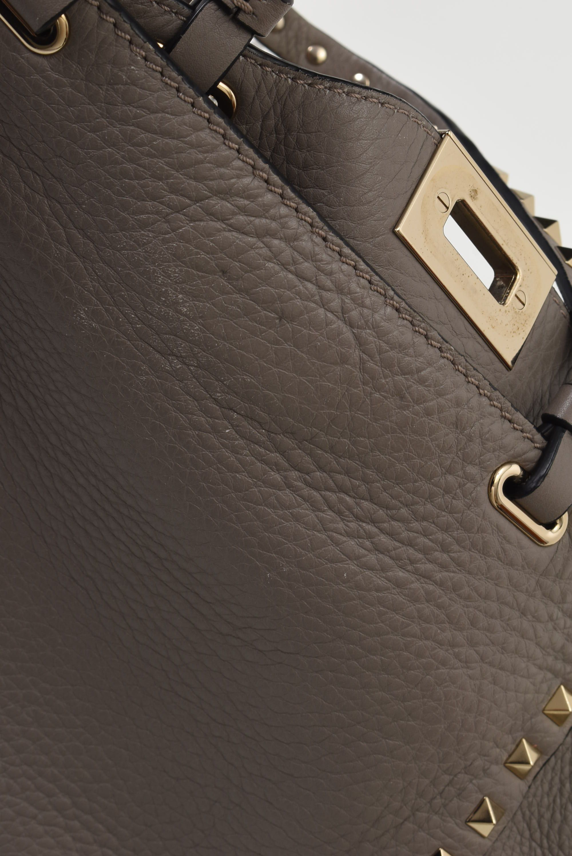 Rockstud Two Way Tote Bag Gray — view 3