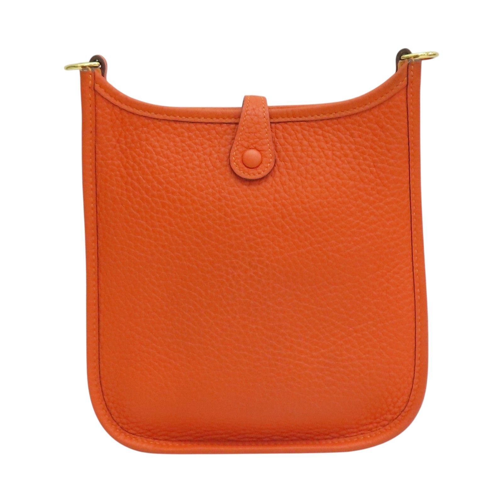 Mini Evelyne Shoulder Bag Togo Leather 8v Orange Poppy B Stamp H 069426cc — view 2