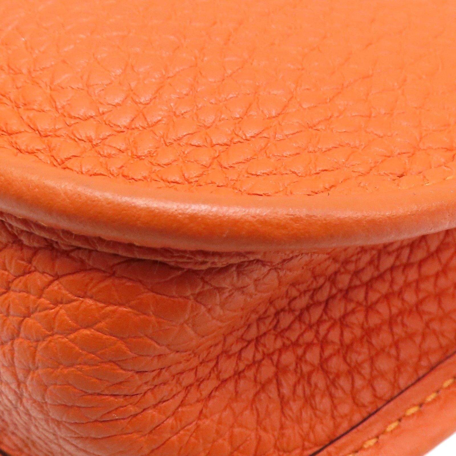 Mini Evelyne Shoulder Bag Togo Leather 8v Orange Poppy B Stamp H 069426cc — view 11